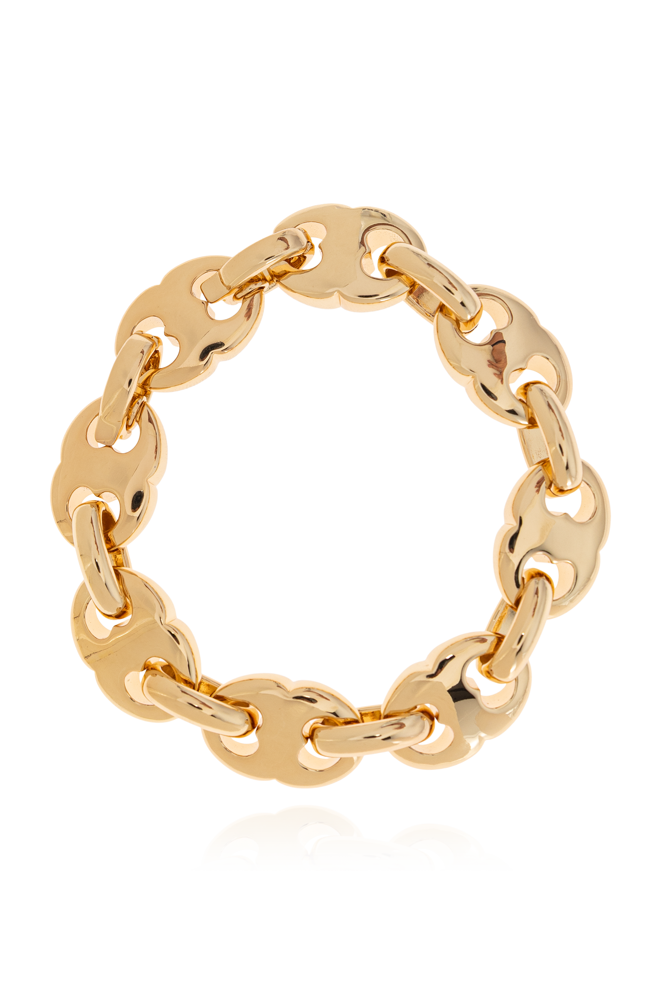 Tory Burch Mosiężna Bransoleta, Kobiety, Złoty