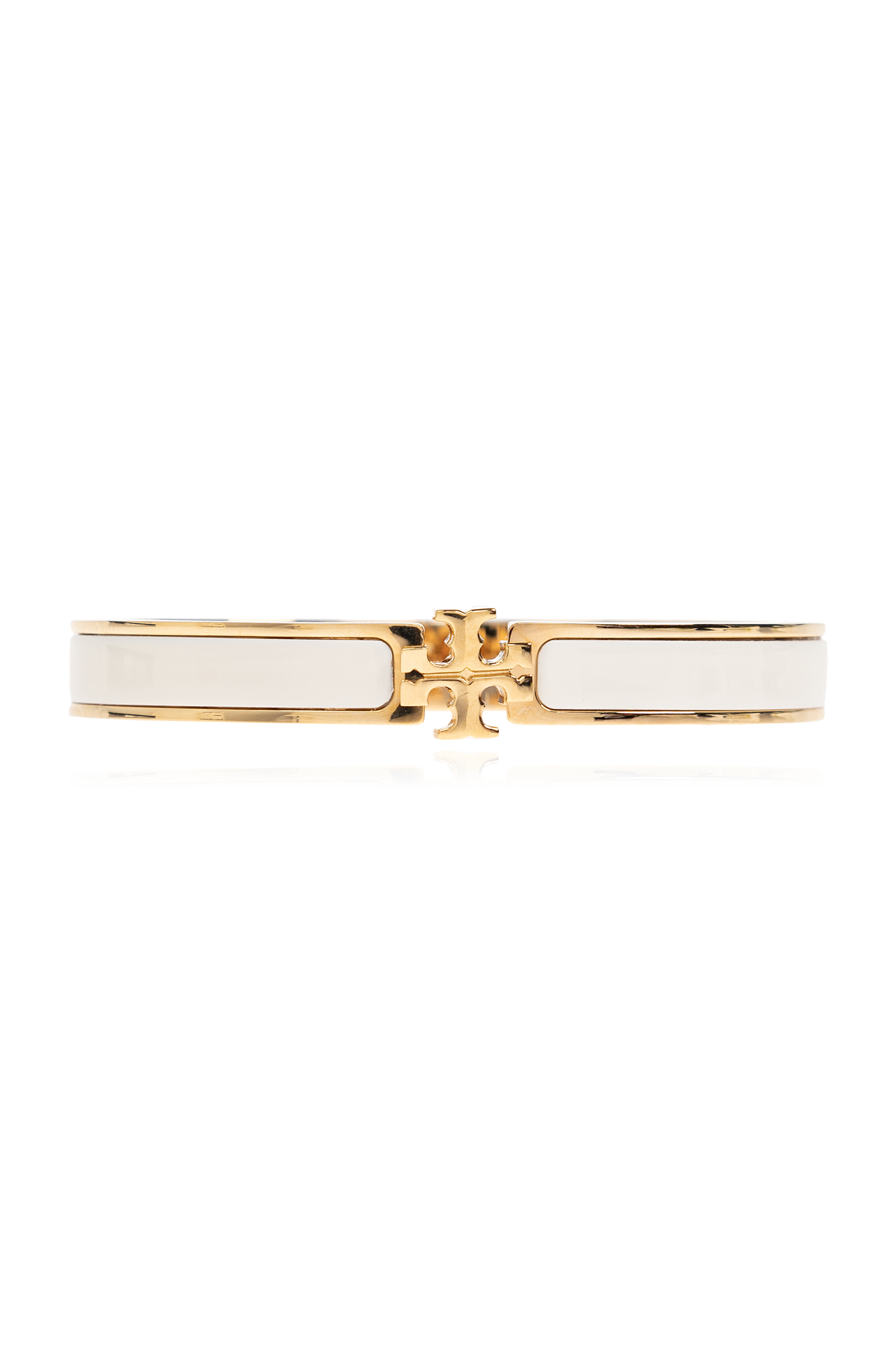 Tory Burch Bransoleta Z Logo, Kobiety, Biały
