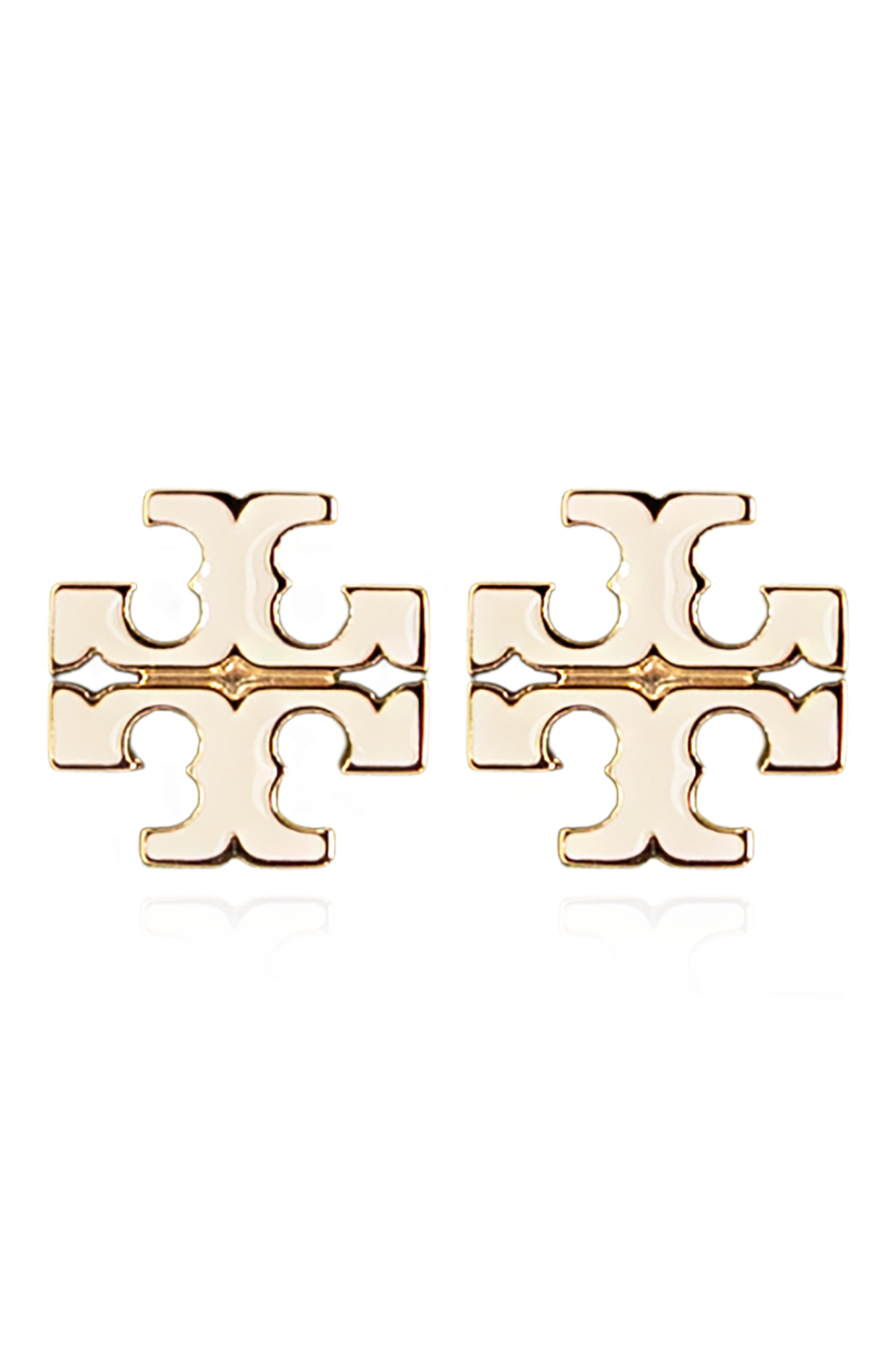 Tory Burch Kolczyki W Kształcie Logo, Kobiety, Złoty