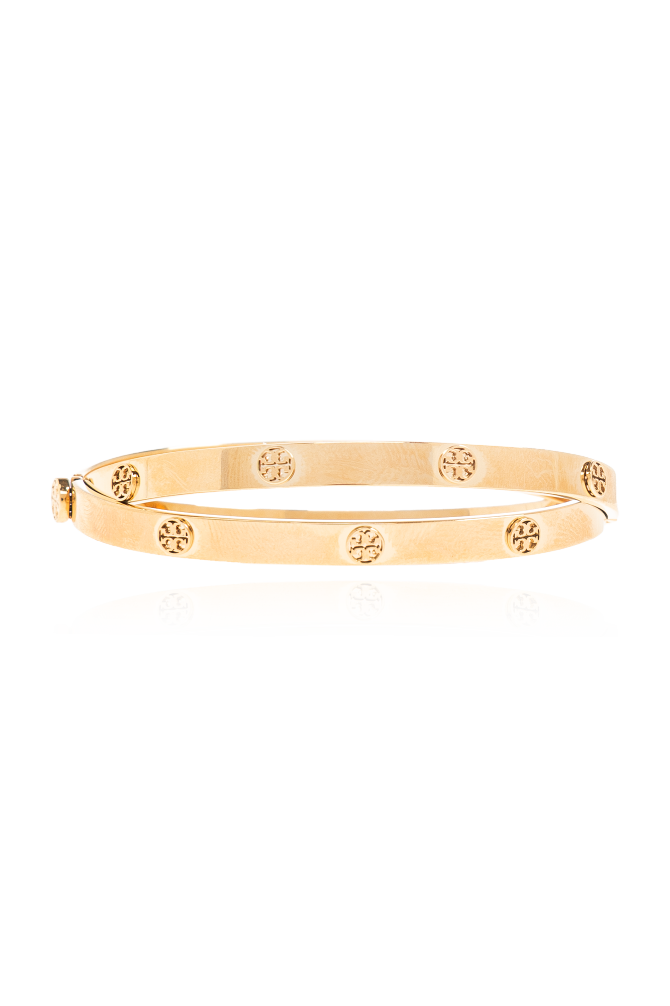 Tory Burch Bransoleta Z Logo, Kobiety, Złoty