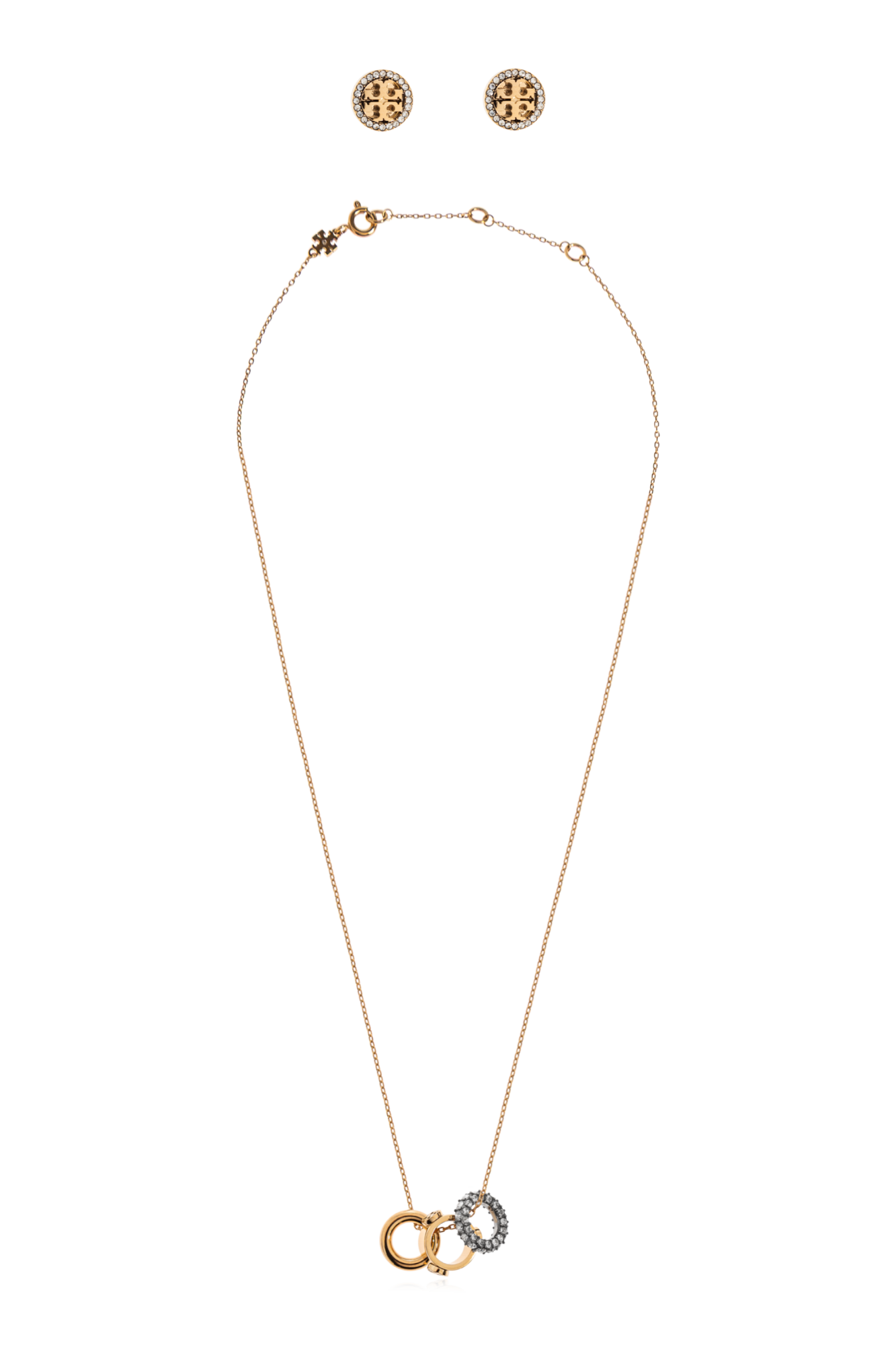Tory Burch Komplet: Naszyjnik I Kolczyki, Kobiety, Złoty