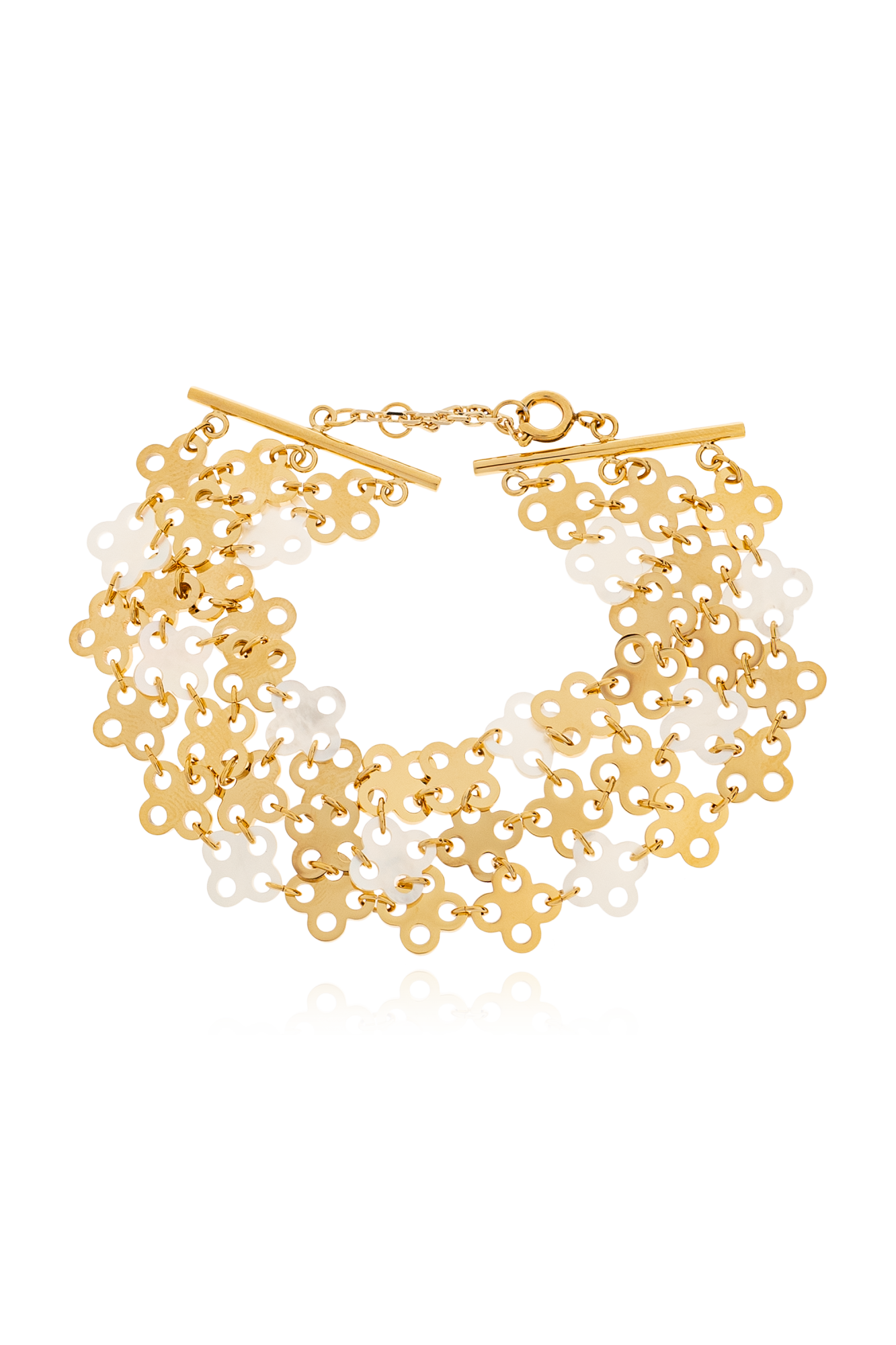 Tory Burch Bransoleta Z Perłami, Kobiety, Złoty