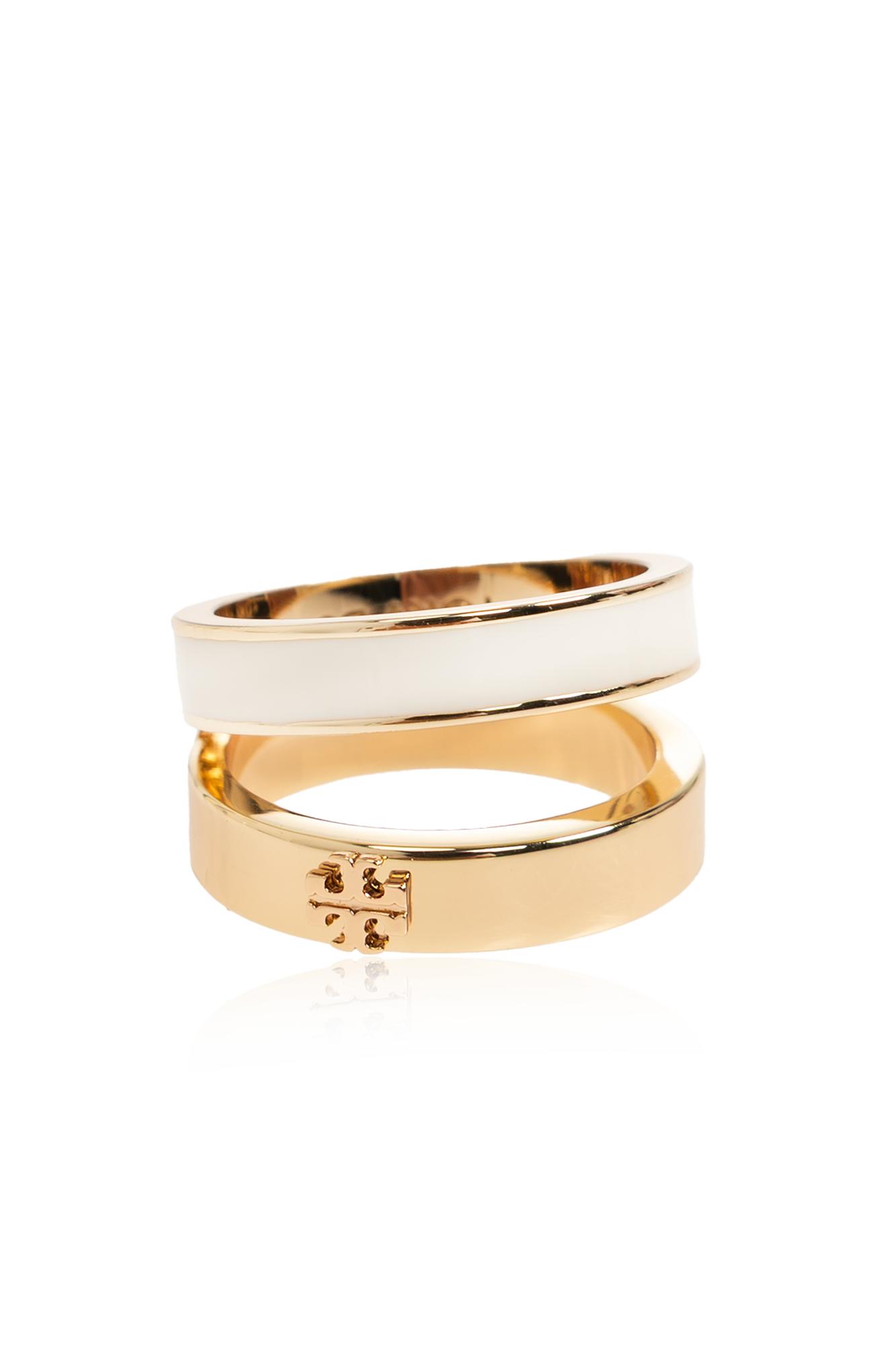 Tory Burch Pierścień Z Logo, Kobiety, Złoty