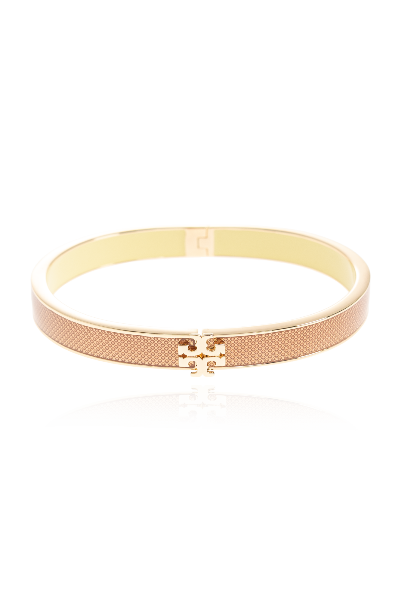 Tory Burch Bransoleta Z Logo, Kobiety, Złoty
