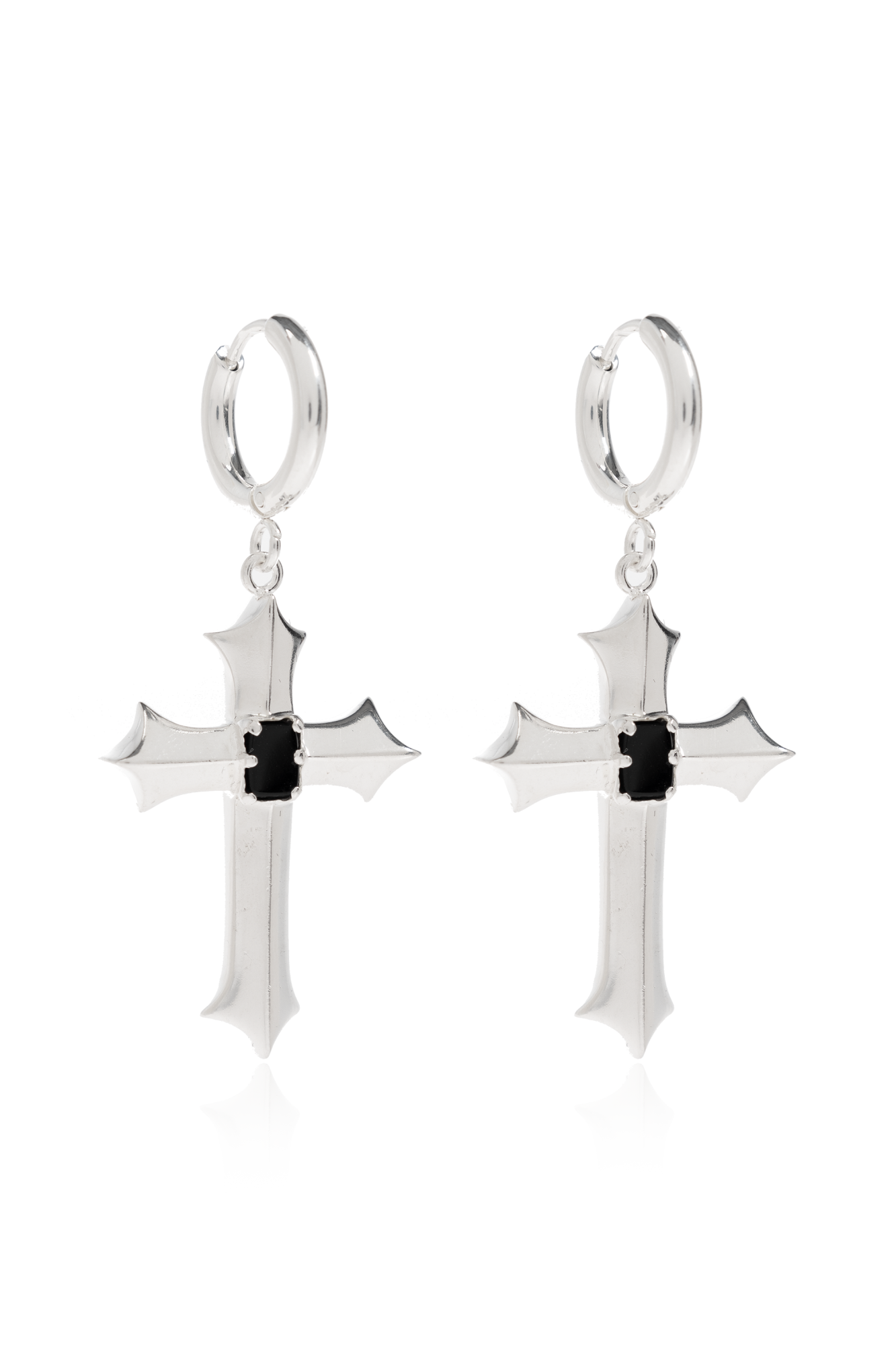 MISBHV Mosiężne Kolczyki, Unisex, Srebrny