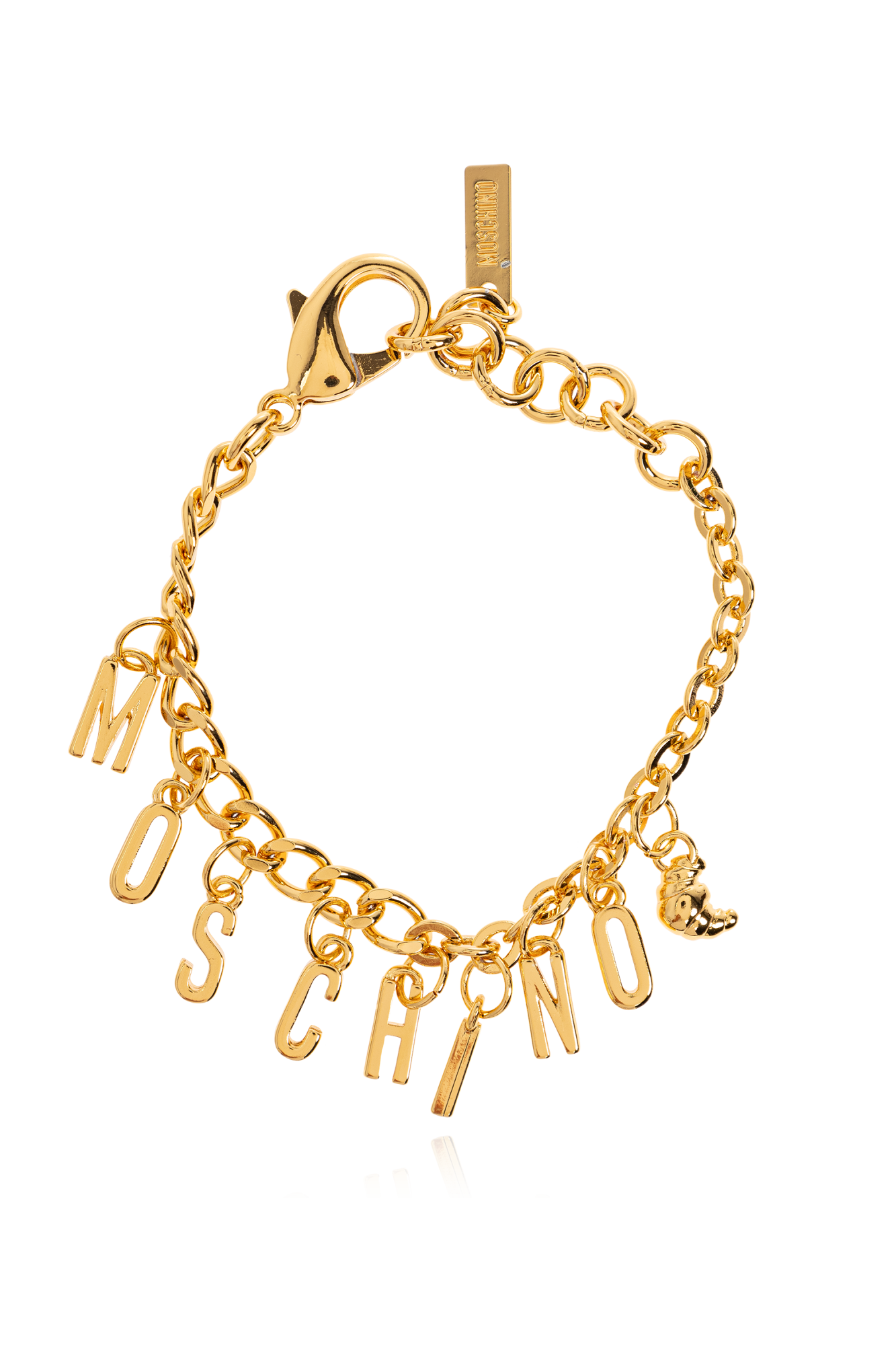 Moschino Bransoleta Z Zawieszkami, Kobiety, Złoty