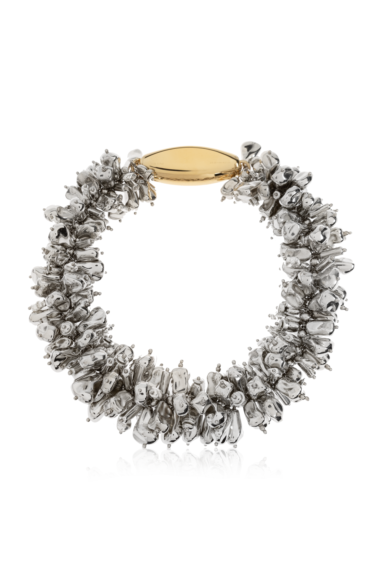 Dries Van Noten Mosiężny Choker, Kobiety, Srebrny