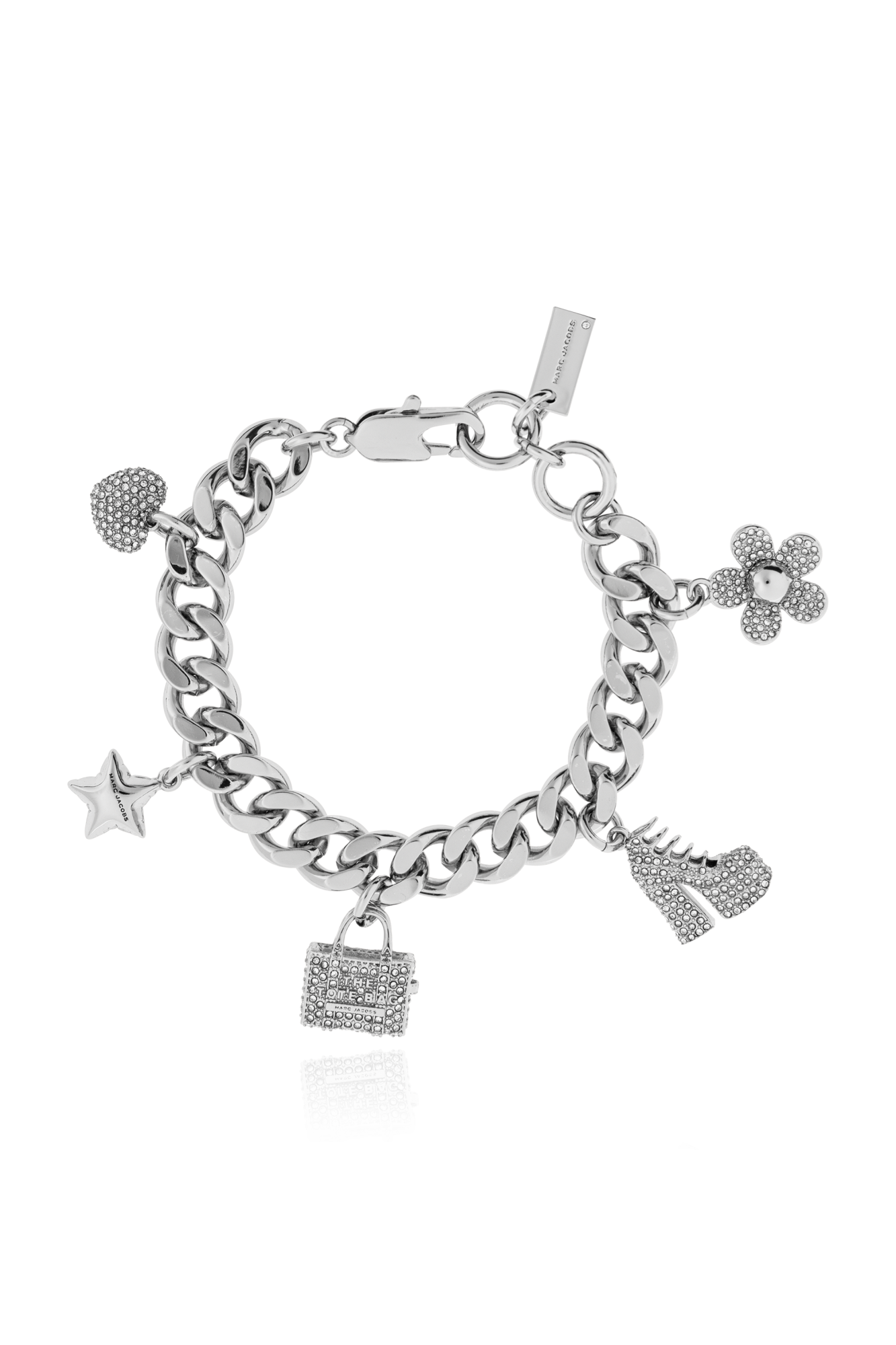 Marc Jacobs Bransoleta Z Zawieszkami, Kobiety, Srebrny