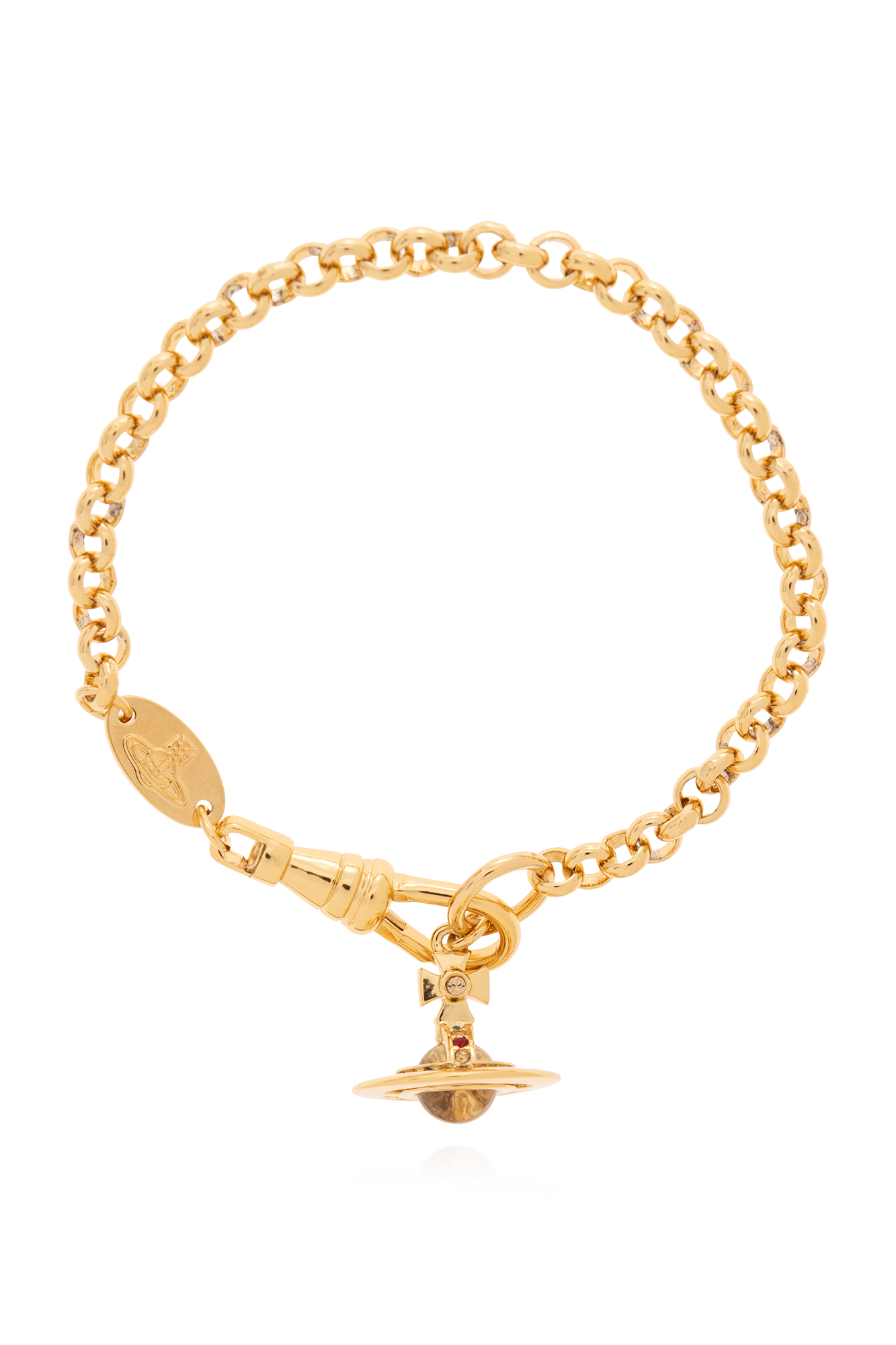 Vivienne Westwood Bransoleta ‘New Petite’, Kobiety, Złoty