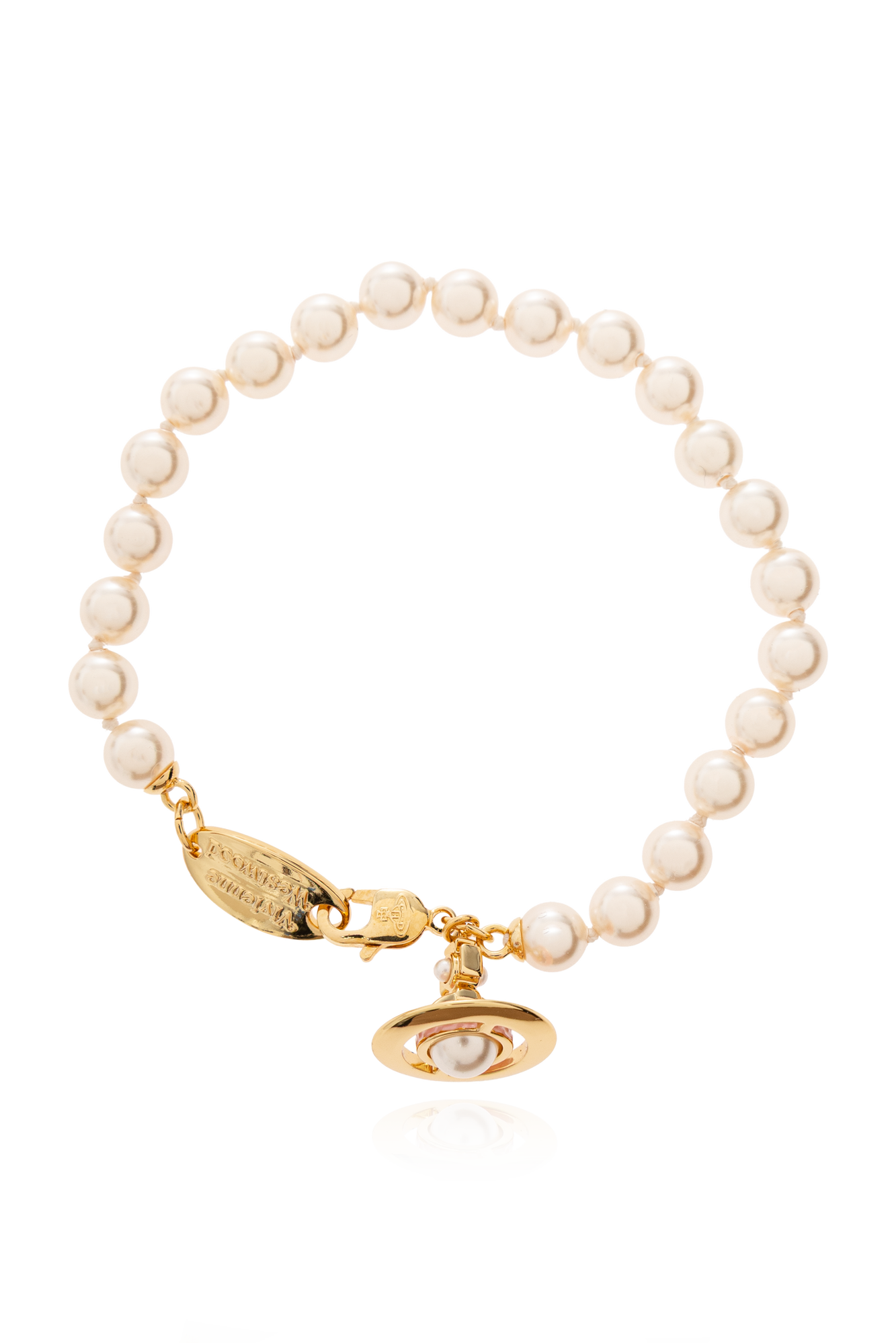 Vivienne Westwood Bransoleta  `Simonetta`, Kobiety, Kremowy
