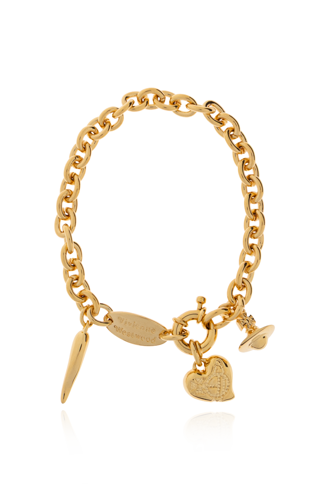 Vivienne Westwood Bransoleta ‘Della’, Kobiety, Złoty