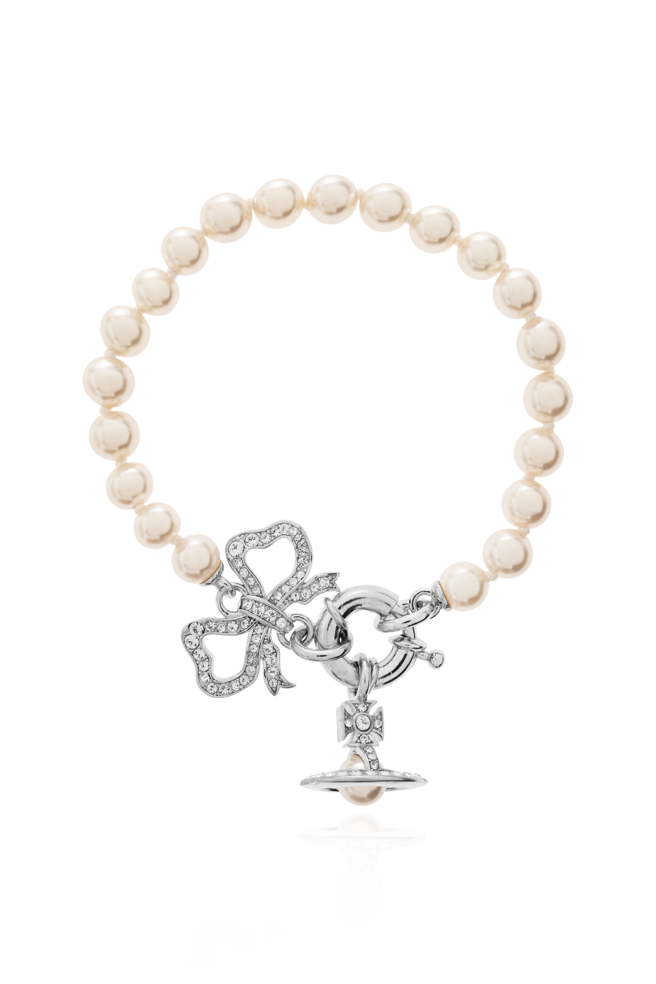 Vivienne Westwood Bransoleta  `Rigoberta`, Kobiety, Srebrny