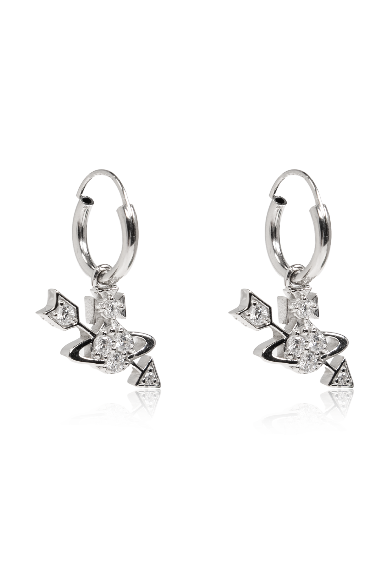 Vivienne Westwood Srebrne Kolczyki ‘Kiri Hoop’, Kobiety, Srebrny