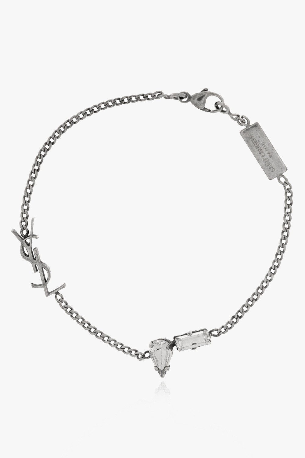 Saint Laurent Mosiężna Bransoleta, Kobiety, Srebrny