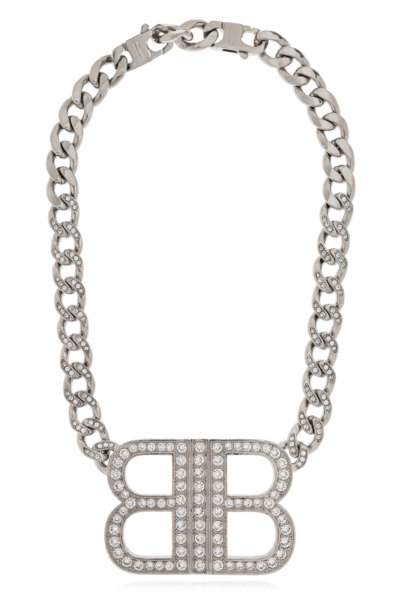 Balenciaga Mosiężny Naszyjnik, Kobiety, Srebrny