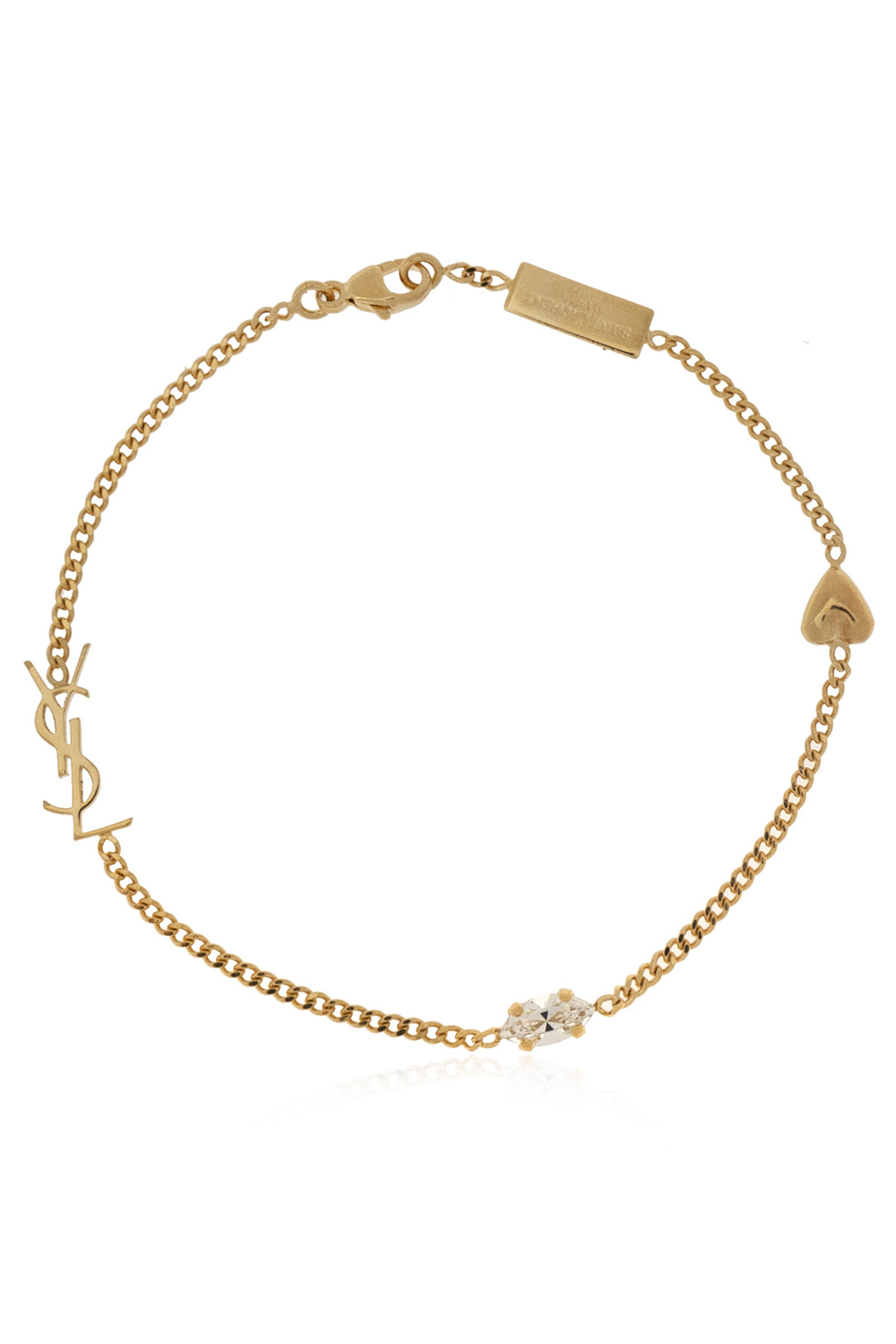 Saint Laurent Mosiężna Bransoleta, Kobiety, Złoty