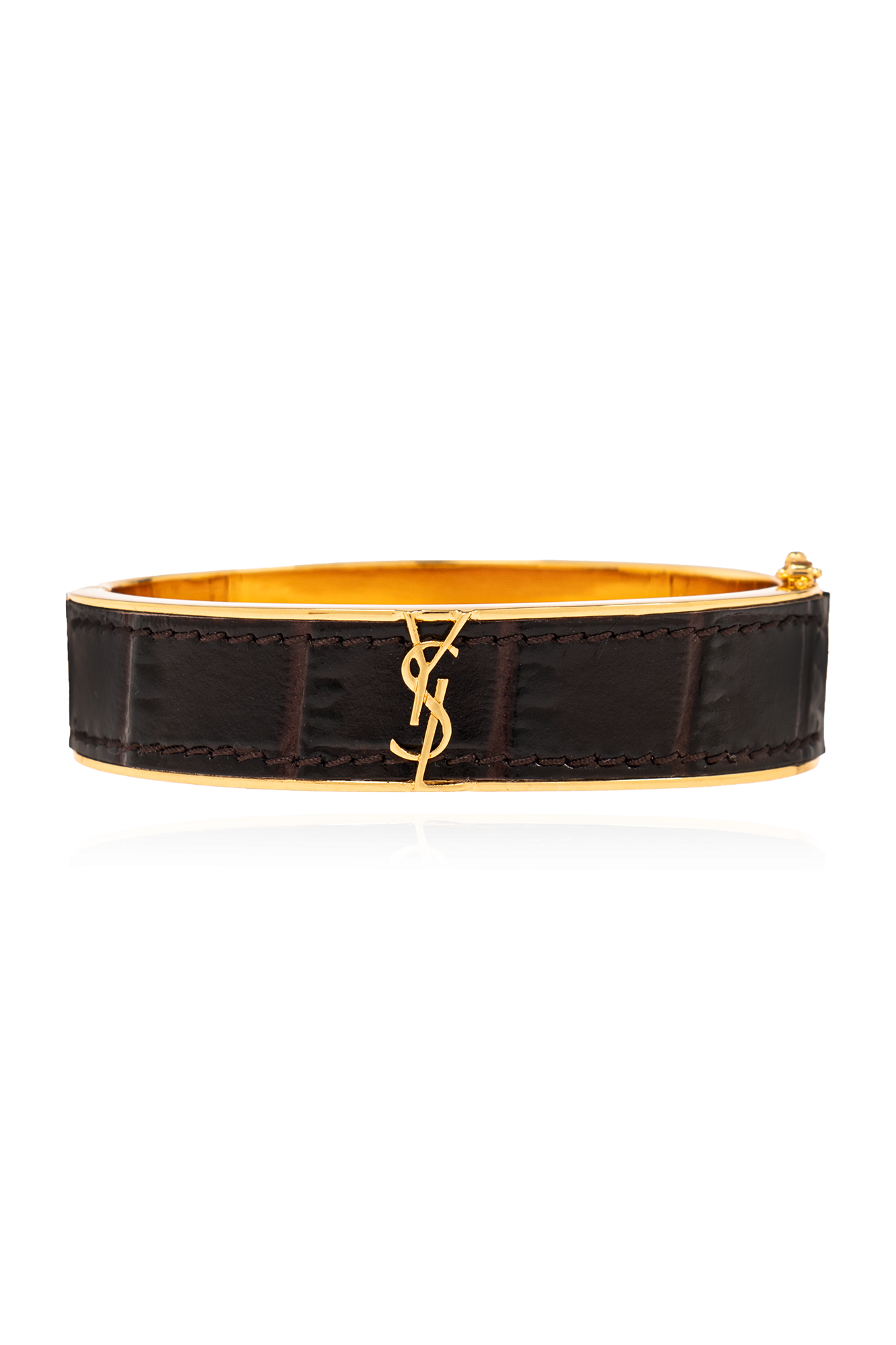 Saint Laurent Bransoleta ‘Cassandre’, Kobiety, Czarny