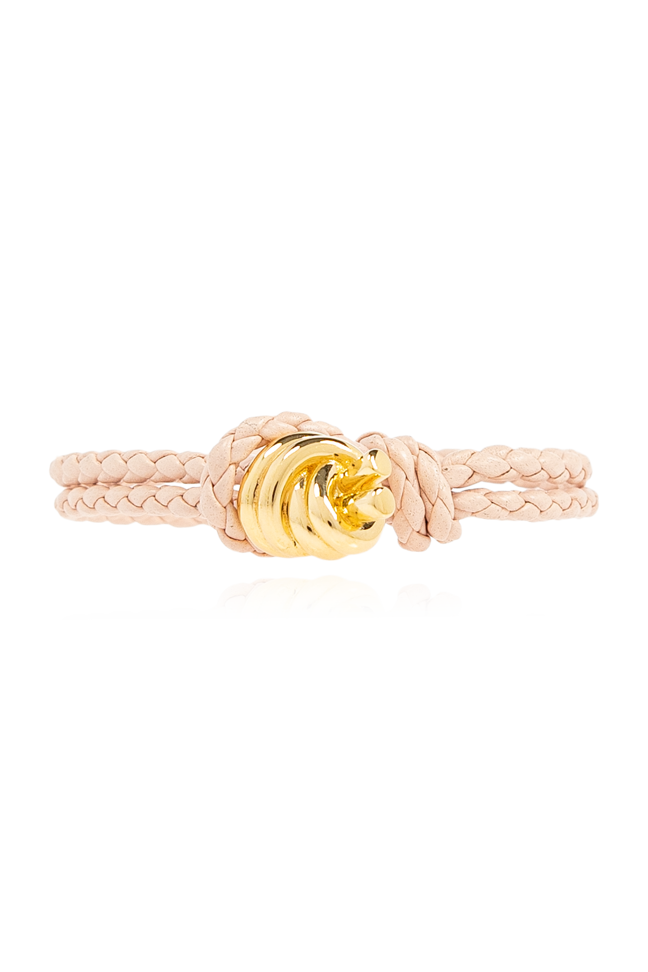 Bottega Veneta Skórzana Bransoleta, Kobiety, Różowy