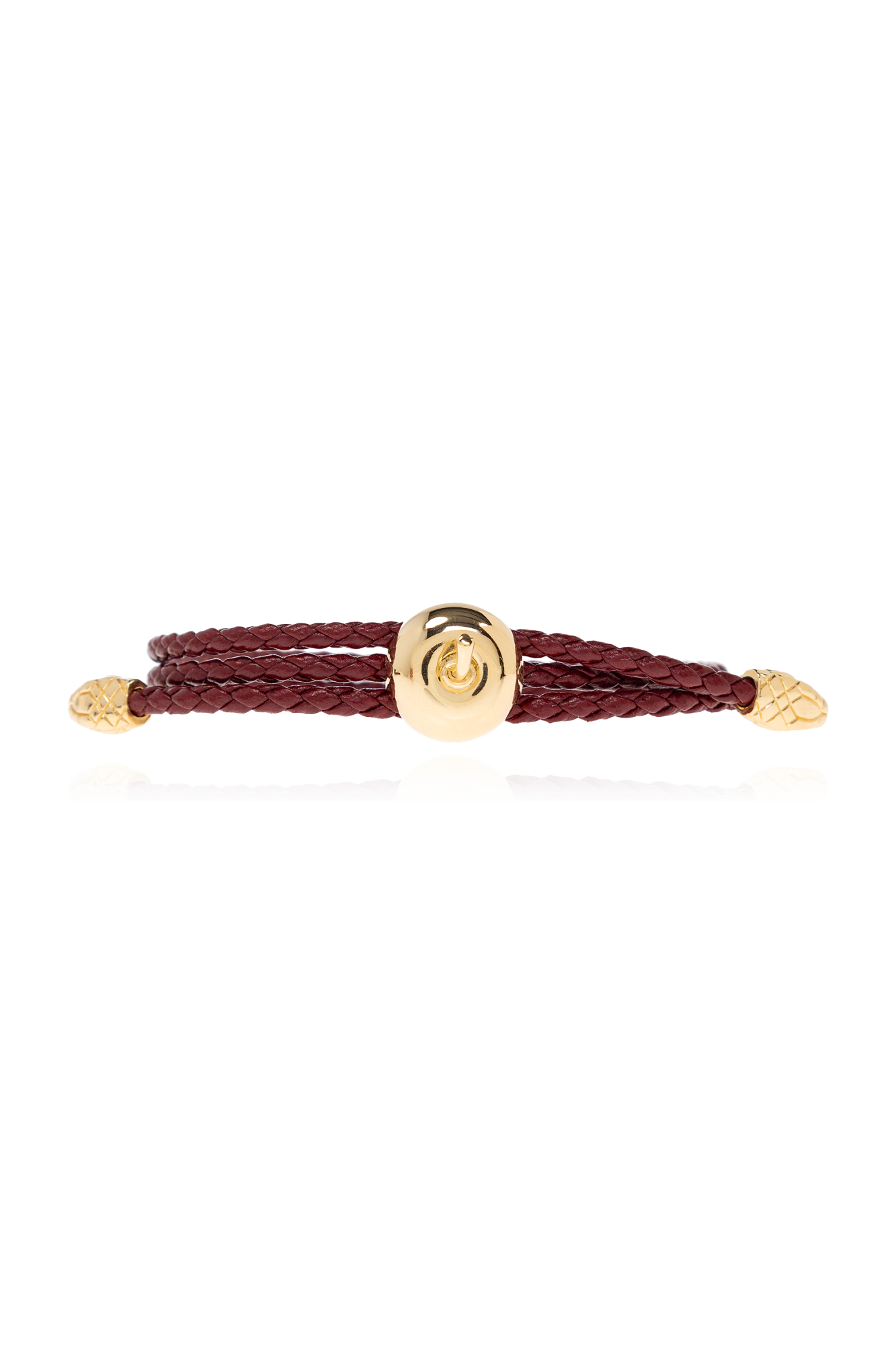 Bottega Veneta Skórzana Bransoleta, Kobiety, Bordo