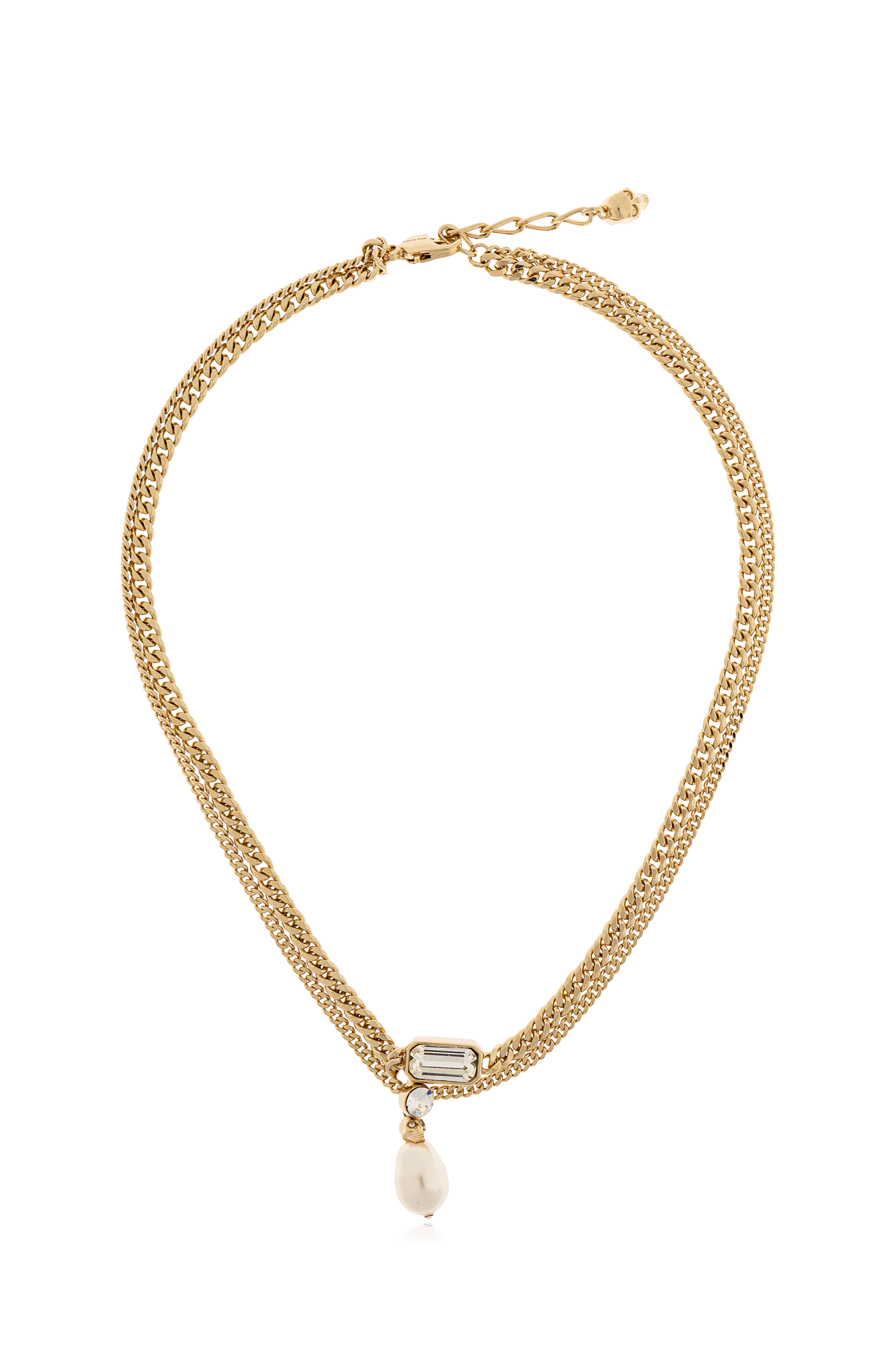 Alexander McQueen Mosiężny Naszyjnik, Kobiety, Złoty