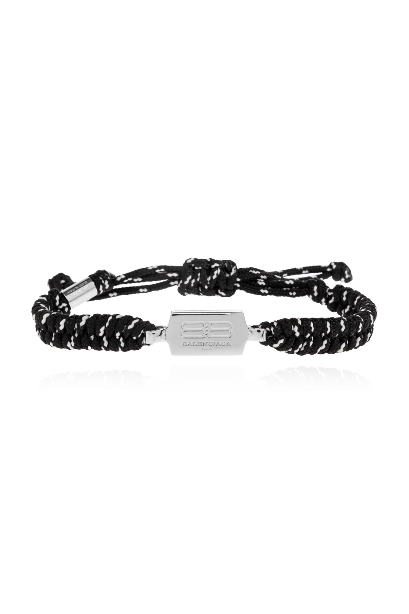 Balenciaga Bransoleta Z Logo, Unisex, Czarny