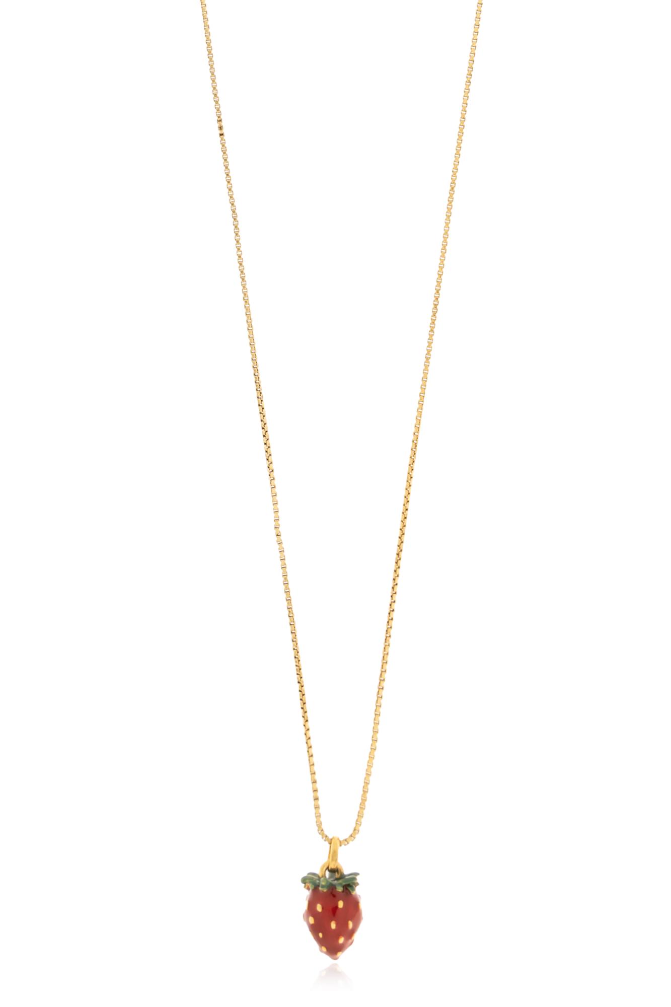 Saint Laurent Naszyjnik Z Zawieszką, Kobiety, Złoty