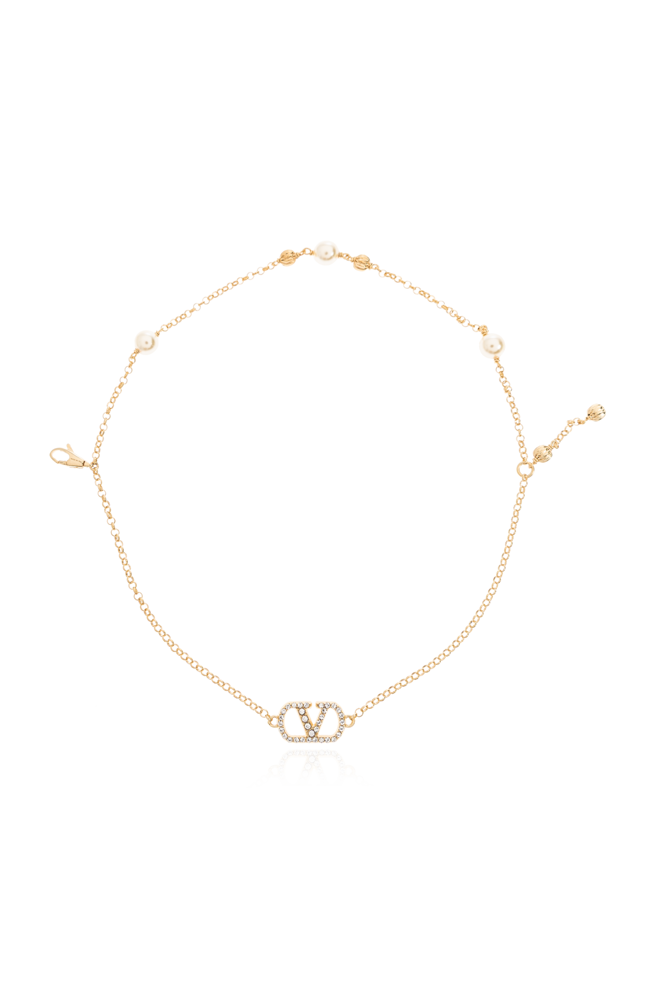 Valentino Garavani Bransoleta Z Kryształami Swarovski, Kobiety, Złoty
