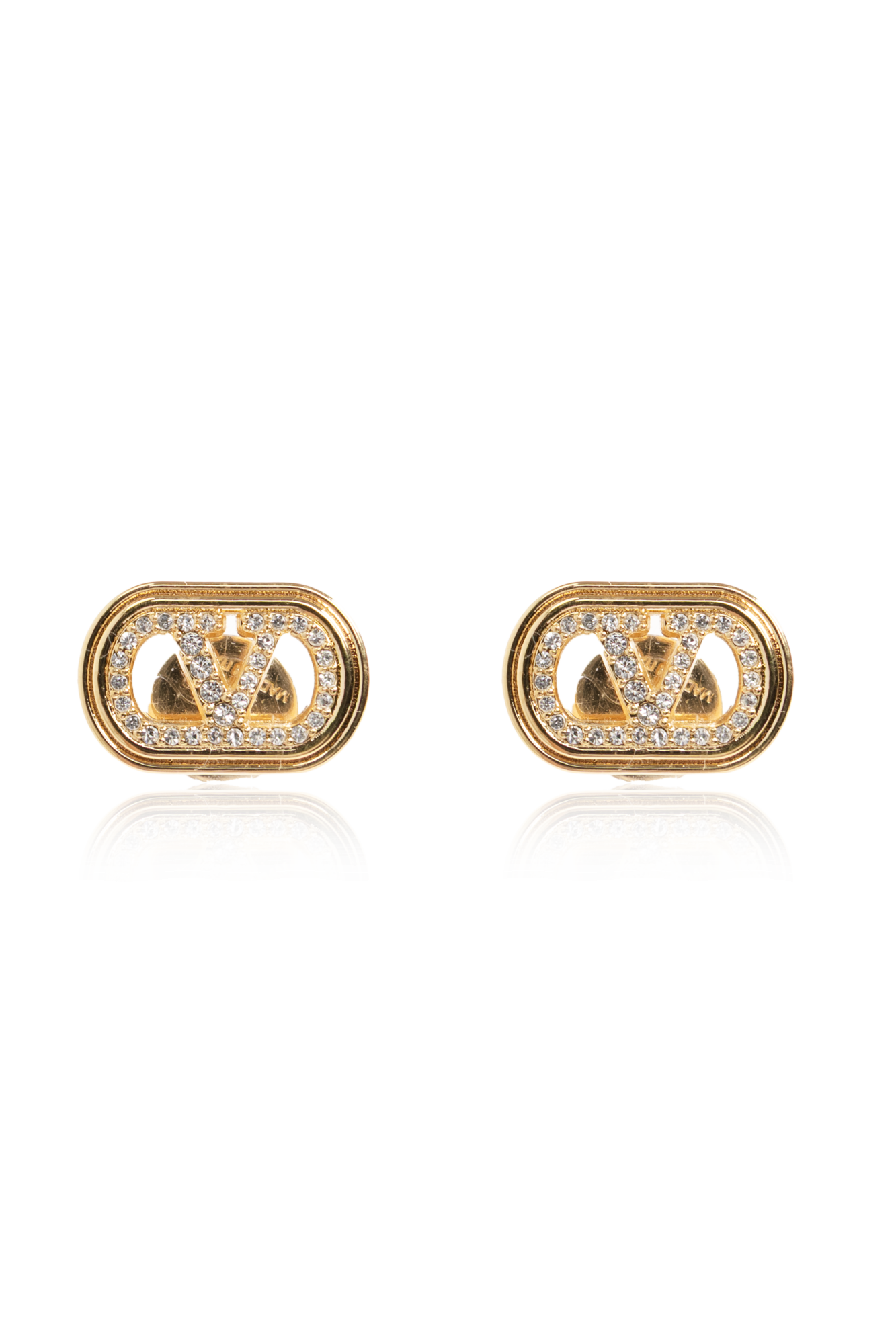 Valentino Garavani Kolczyki Z Kryształami Swarovski, Kobiety, Złoty