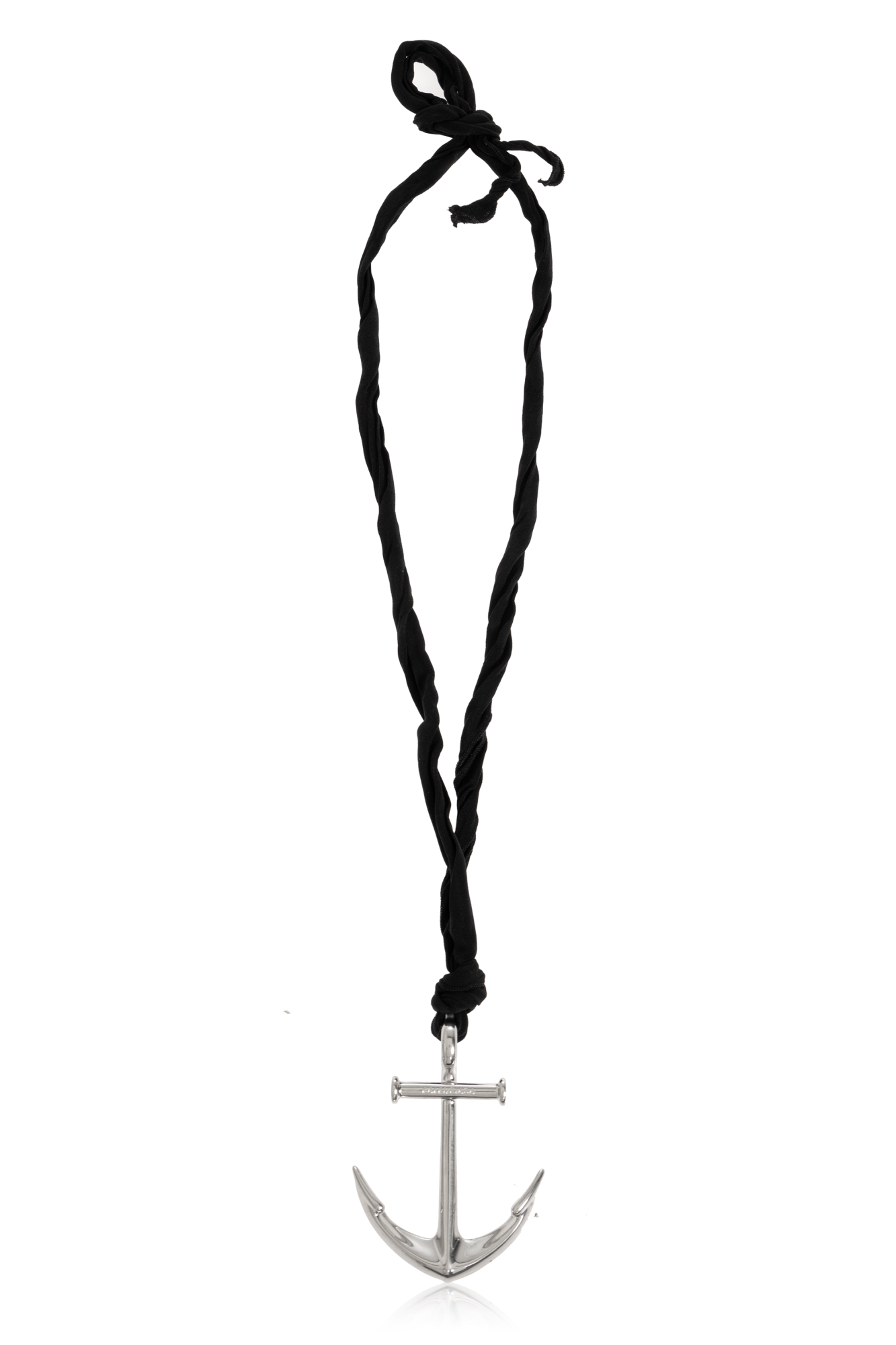 Balenciaga Naszyjnik Z Zawieszką W Kształcie Kotwicy, Unisex, Srebrny