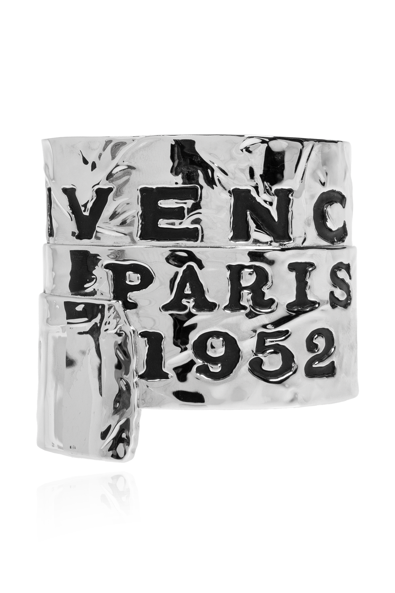 Givenchy Bransoleta Z Wygrawerowanym Logo, Kobiety, Srebrny