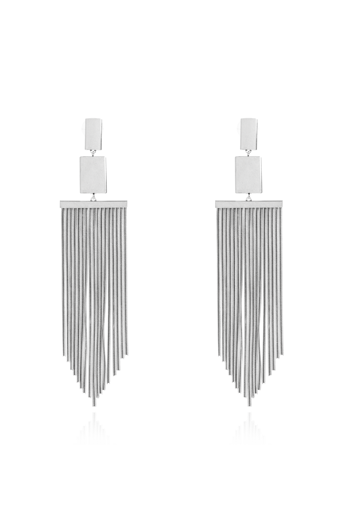 Isabel Marant Mosiężne Kolczyki `Fringe`, Kobiety, Srebrny