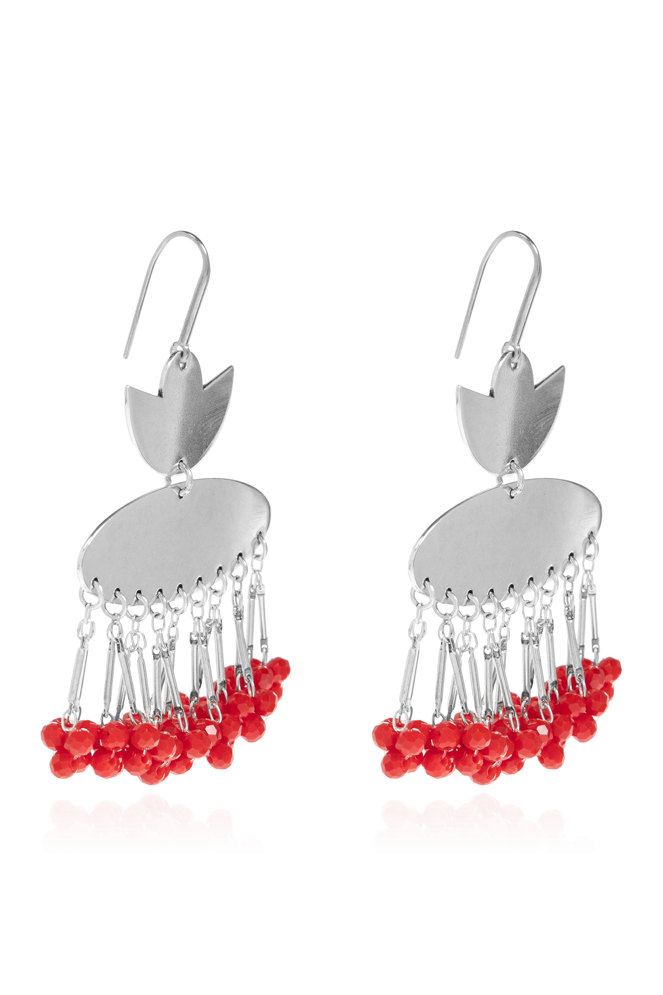 Isabel Marant Kolczyki `Fringe`, Kobiety, Srebrny
