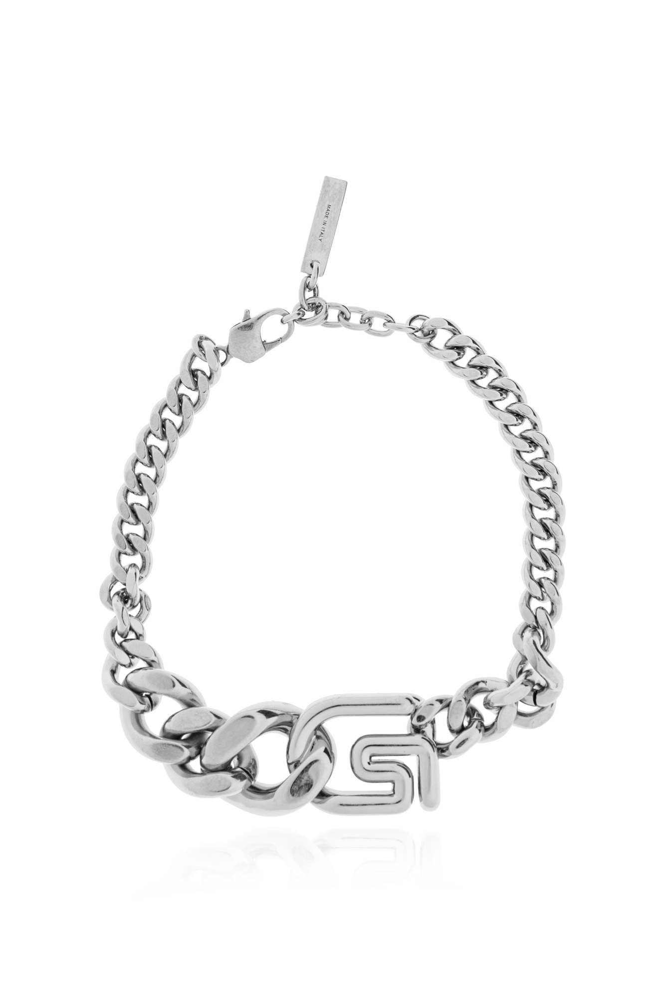 Givenchy Bransoleta Z Logo, Mężczyźni, Srebrny
