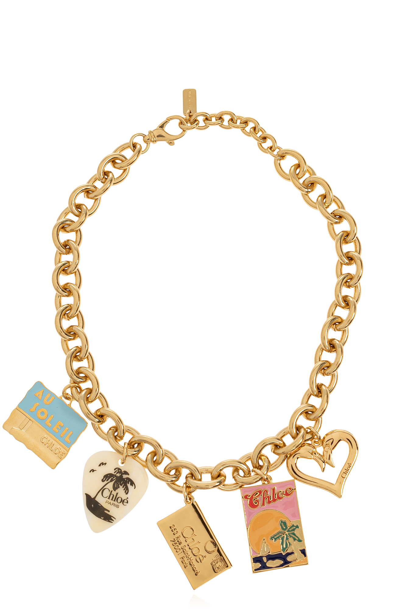 Chloé Choker Z Zawieszkami, Kobiety, Złoty