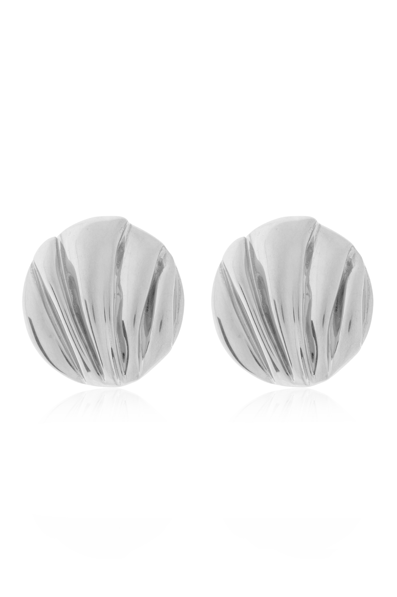 Chloé Klipsy ‘Pleats’, Kobiety, Srebrny
