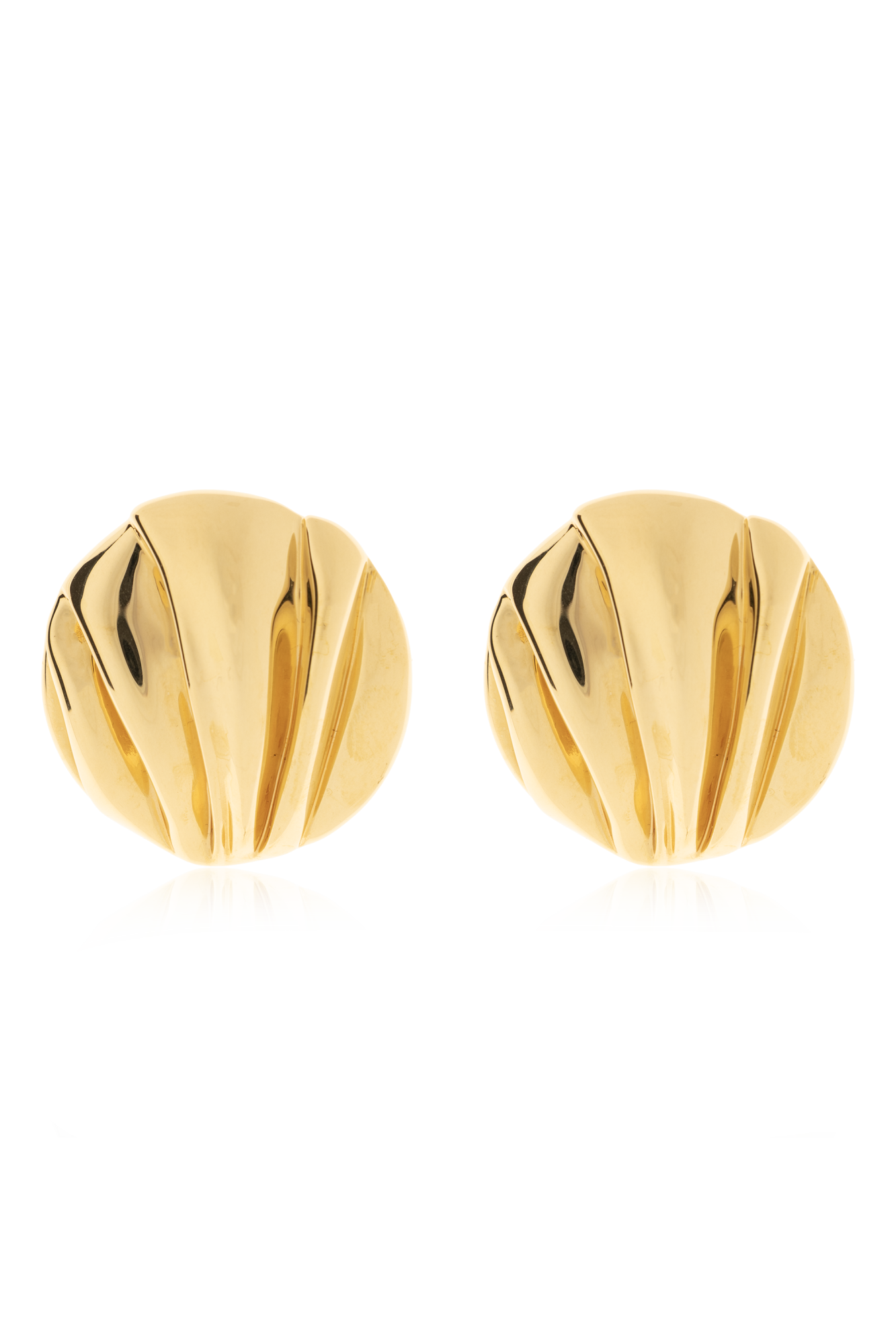 Chloé Klipsy ‘Pleats’, Kobiety, Złoty