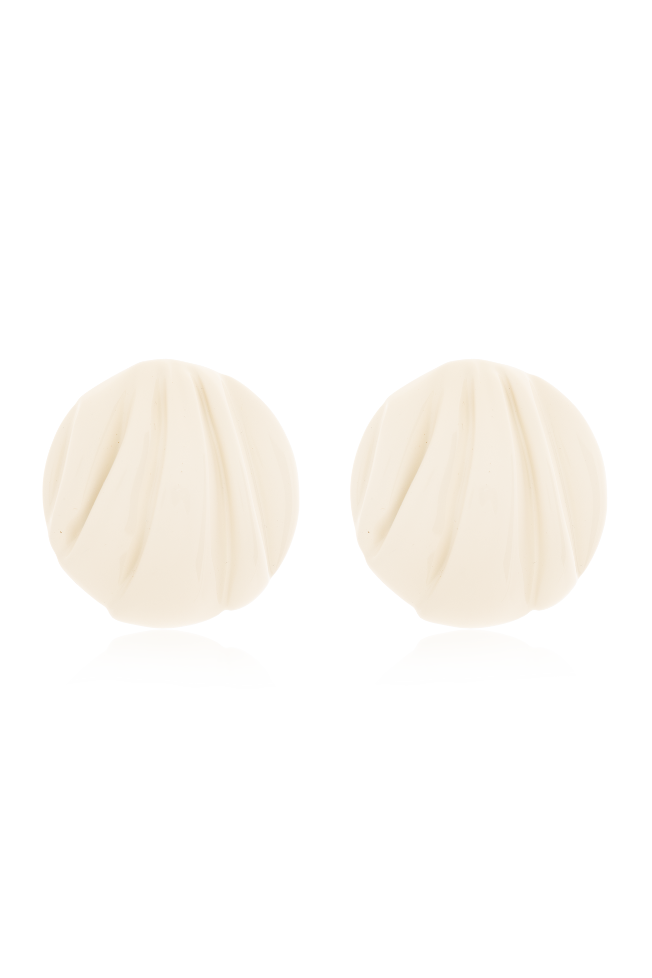 Chloé Klipsy ‘Pleats’, Kobiety, Kremowy