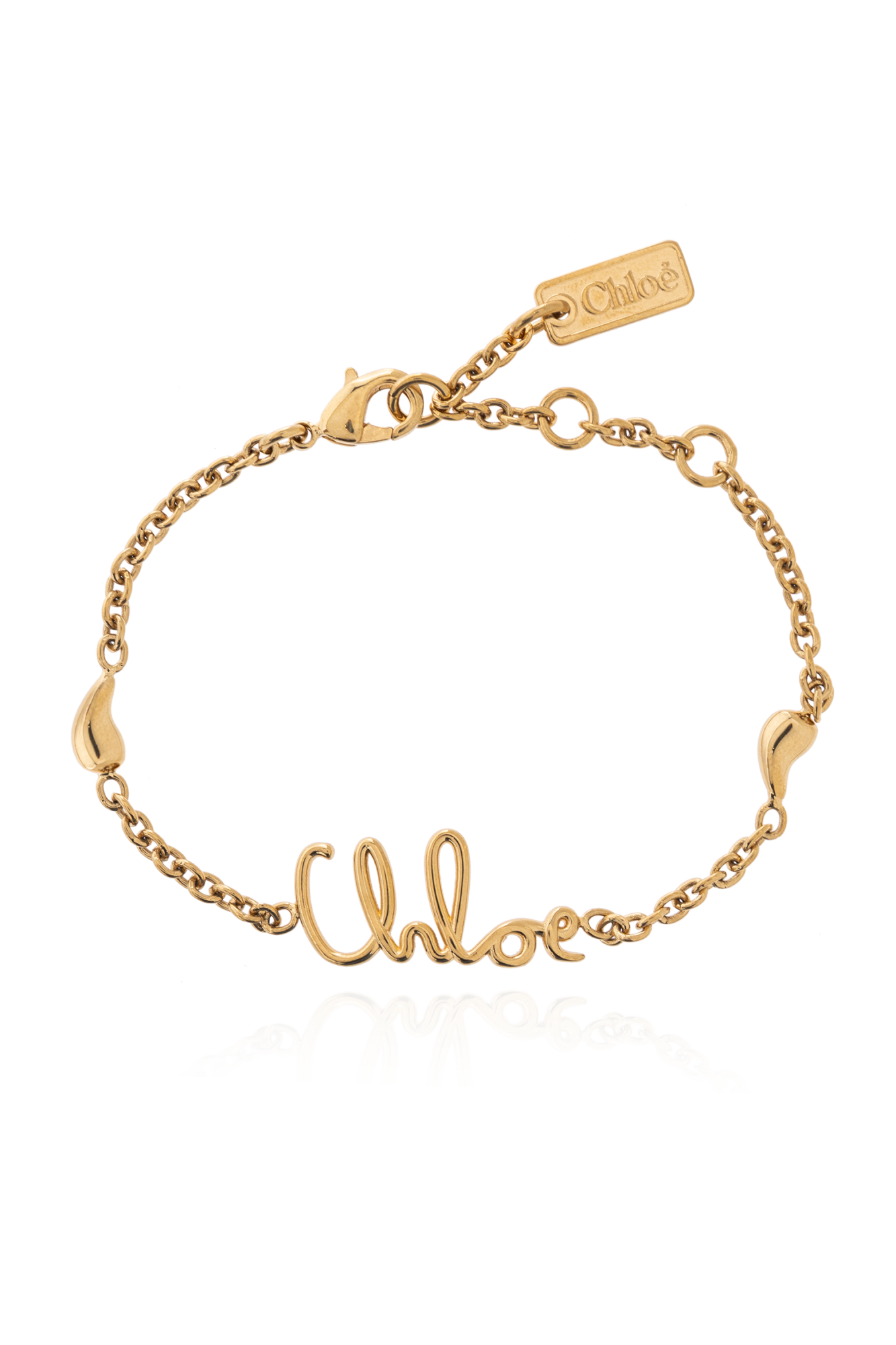 Chloé Bransoleta Z Logo, Kobiety, Złoty