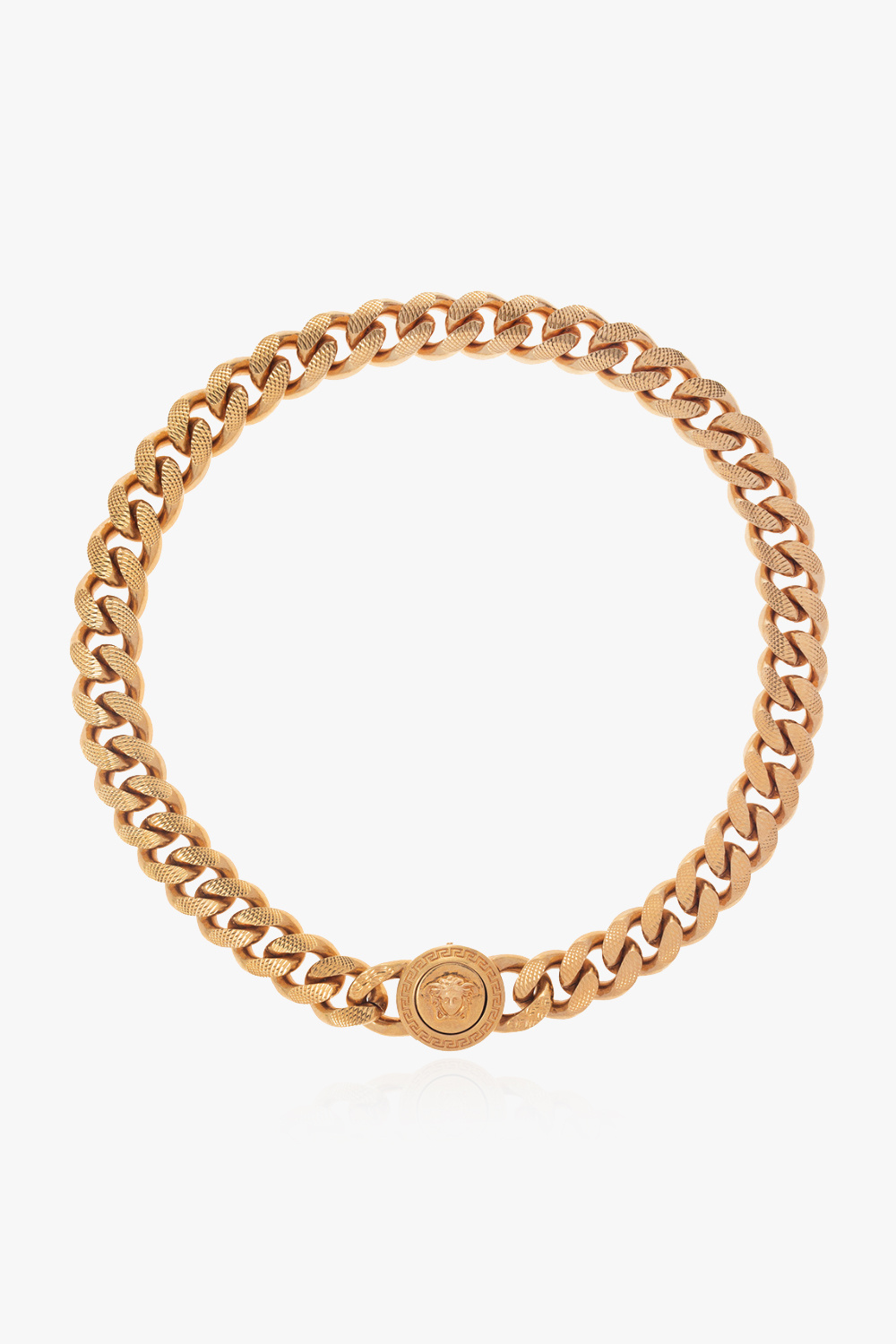 Versace Naszyjnik Z Logo, Kobiety, Złoty