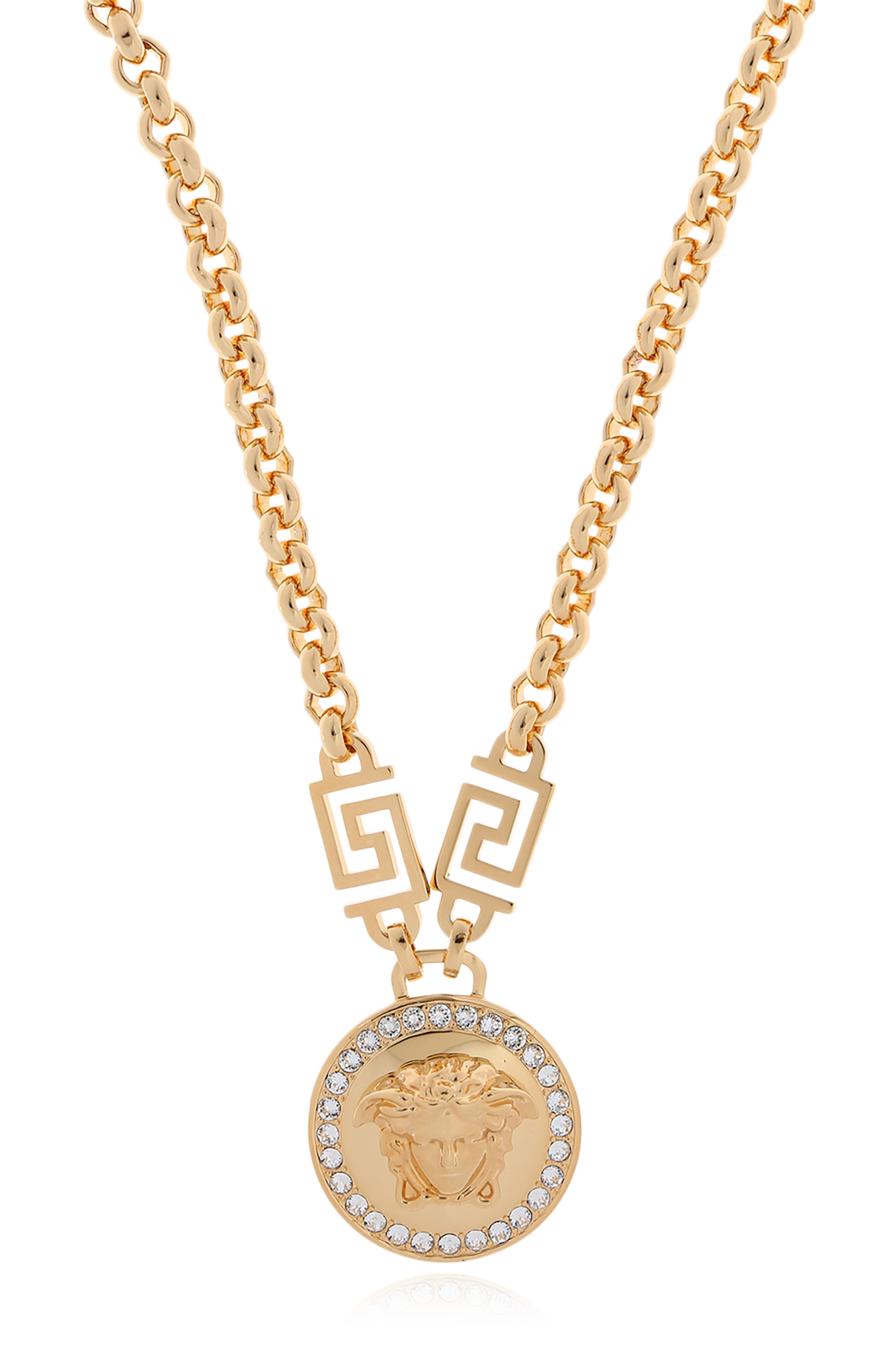 Versace Naszyjnik Z Zawieszką, Kobiety, Złoty