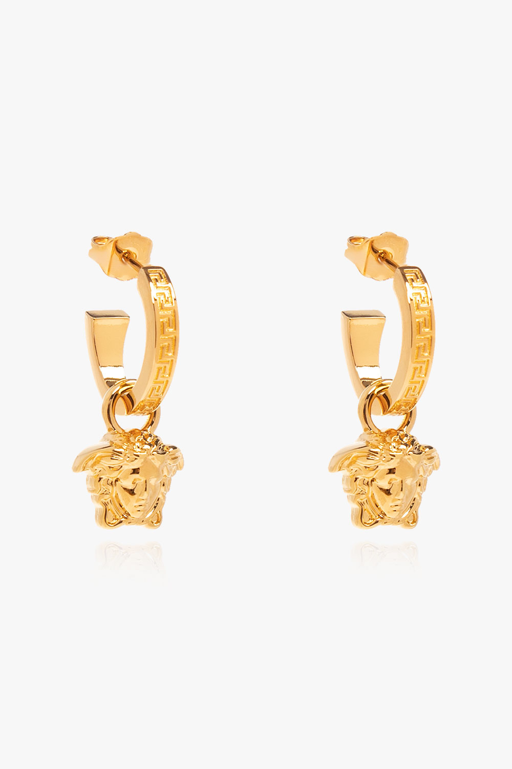 Versace Kolczyki Z Głową Meduzy, Unisex, Złoty