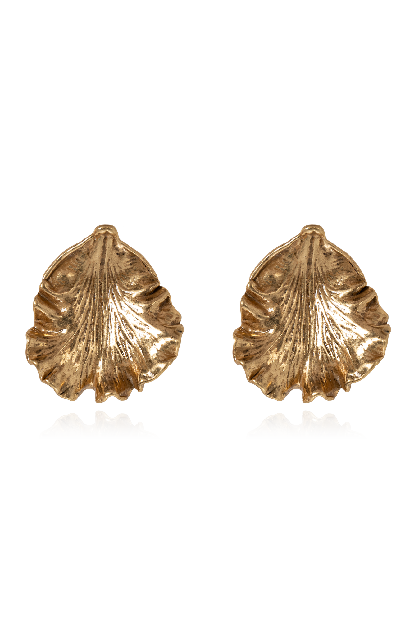 Cult Gaia Kolczyki ‘Iris Leaf’, Kobiety, Złoty
