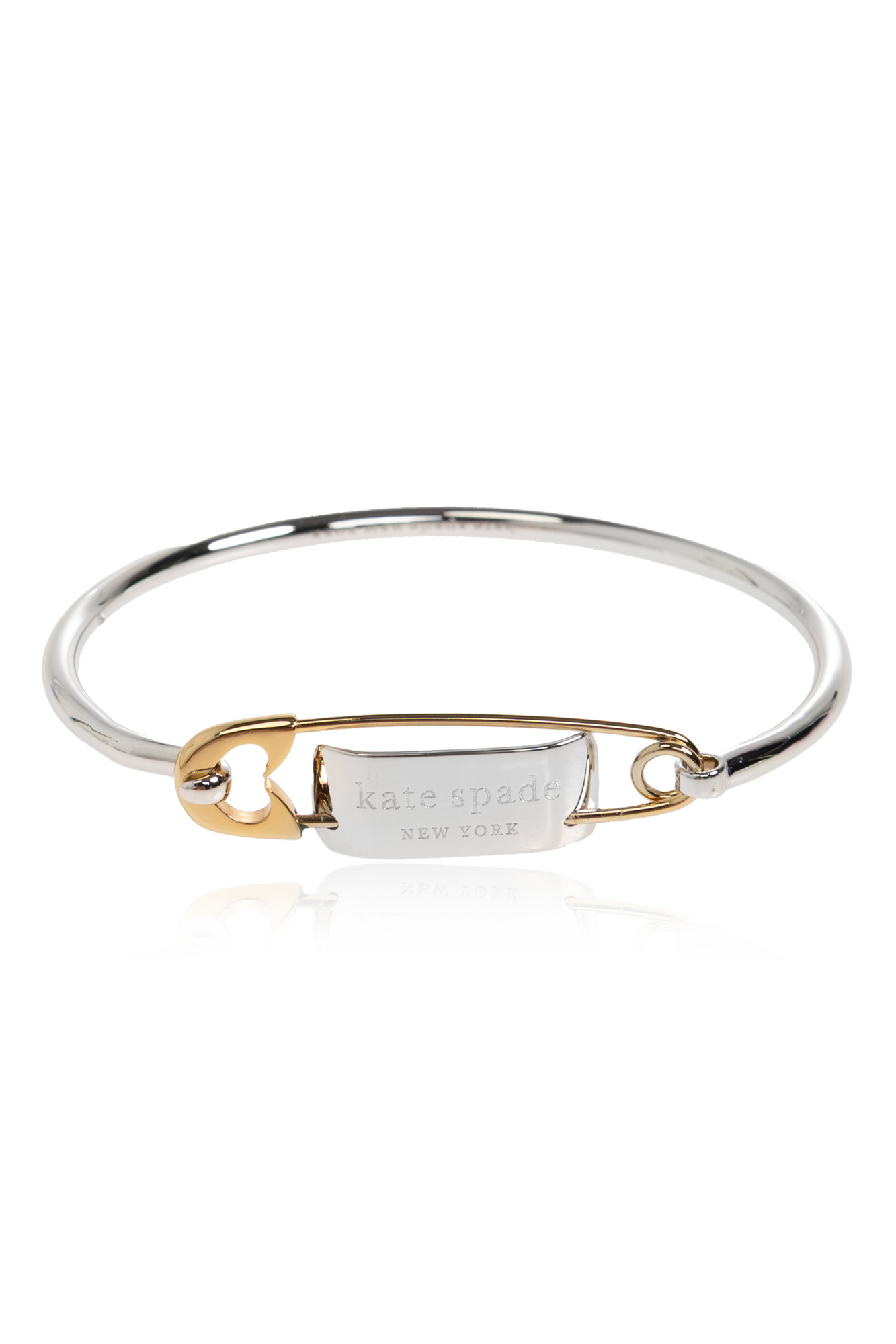 Kate Spade Bransoleta Z Wygrawerowanym Logo, Kobiety, Srebrny