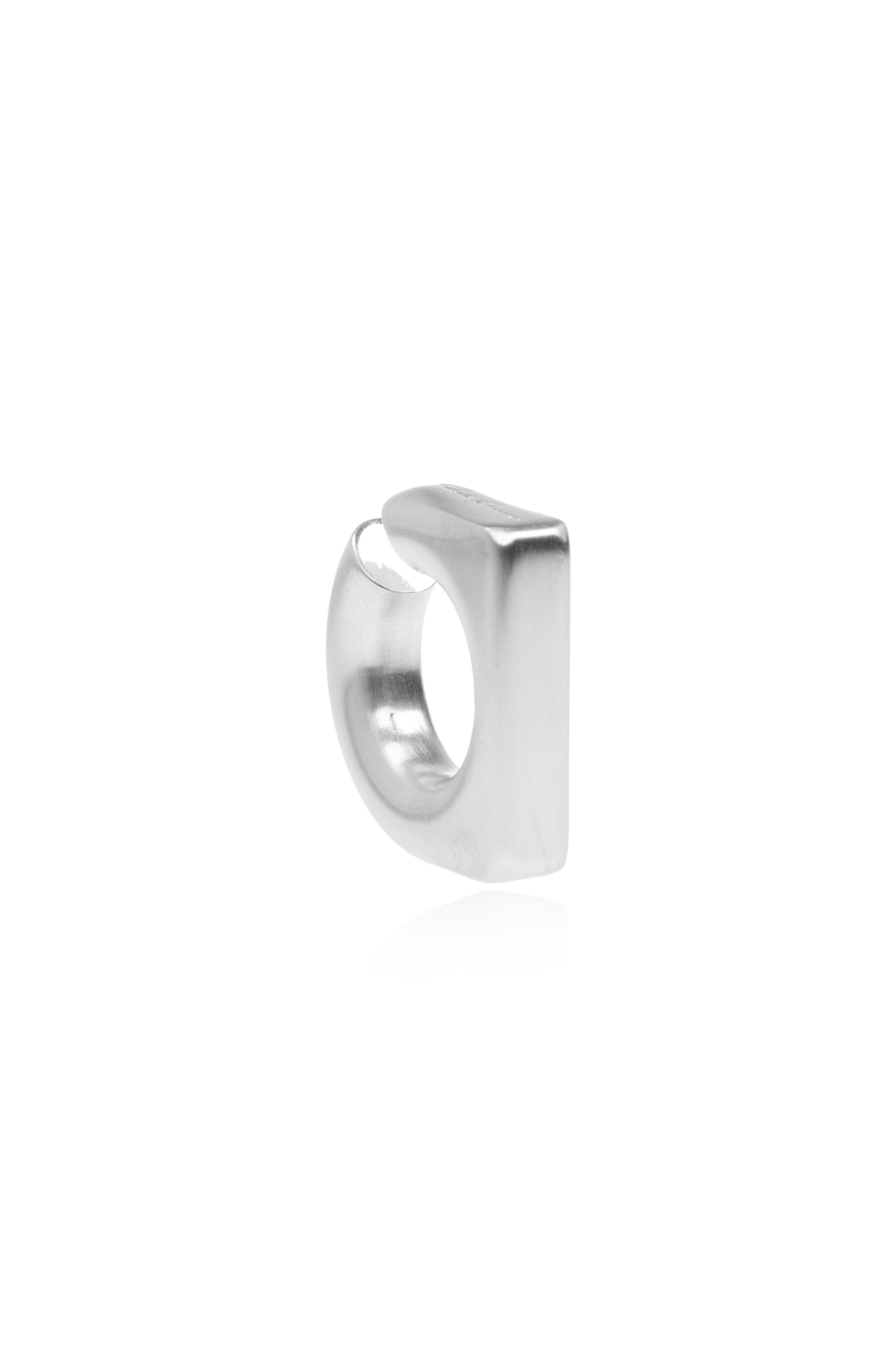 Rick Owens Mosiężna Nausznica, Unisex, Srebrny