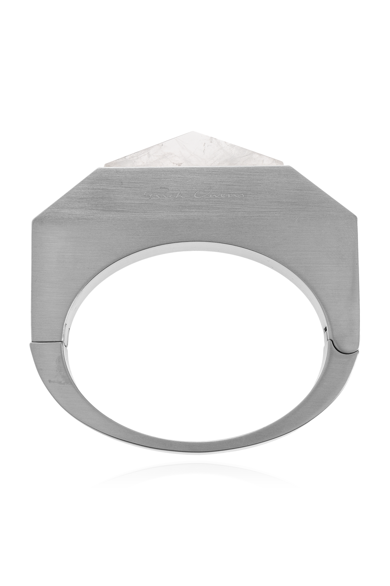 Rick Owens Bransoleta Z Logo, Kobiety, Srebrny