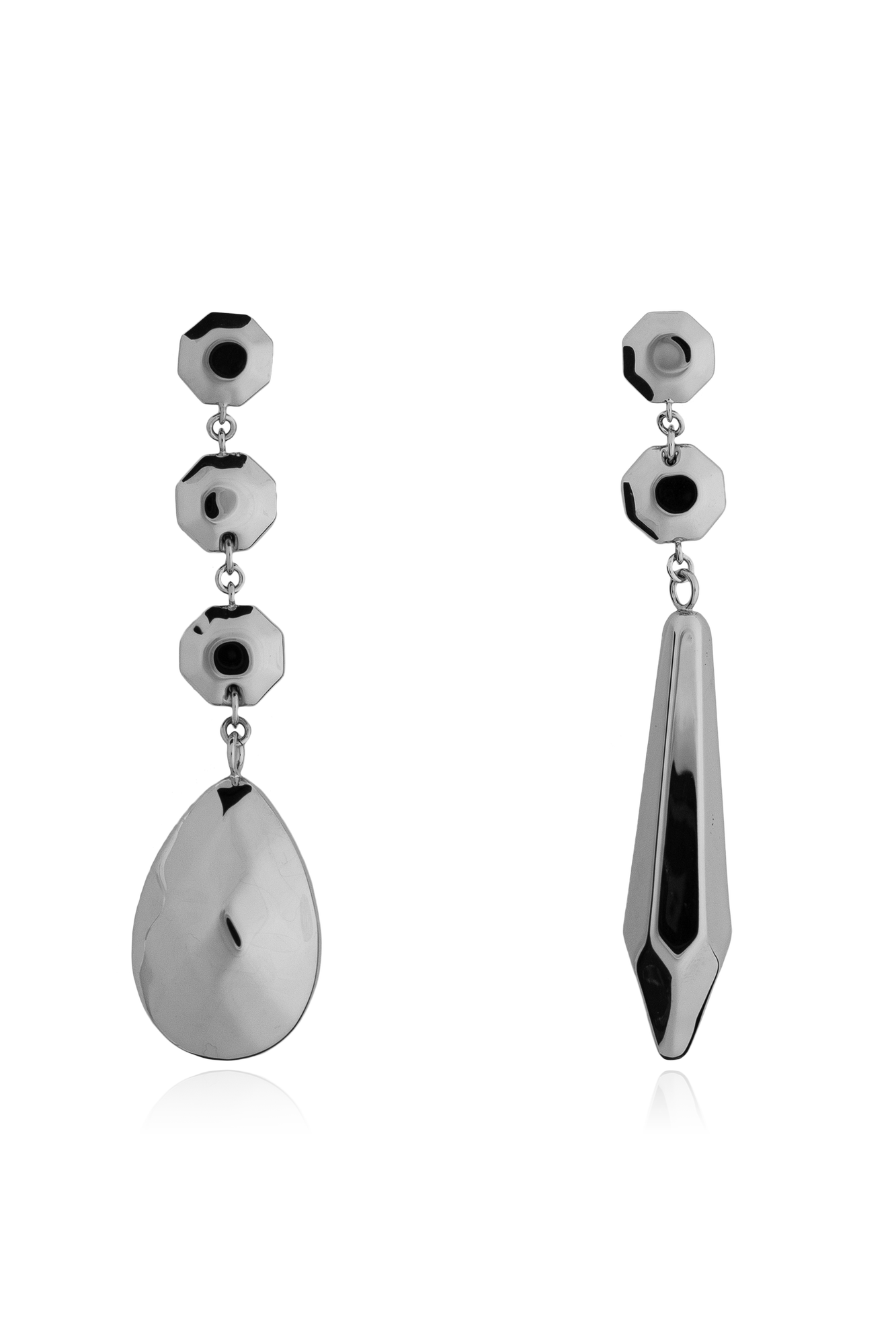 Maison Margiela Kolczyki Z Zawieszkami, Unisex, Srebrny