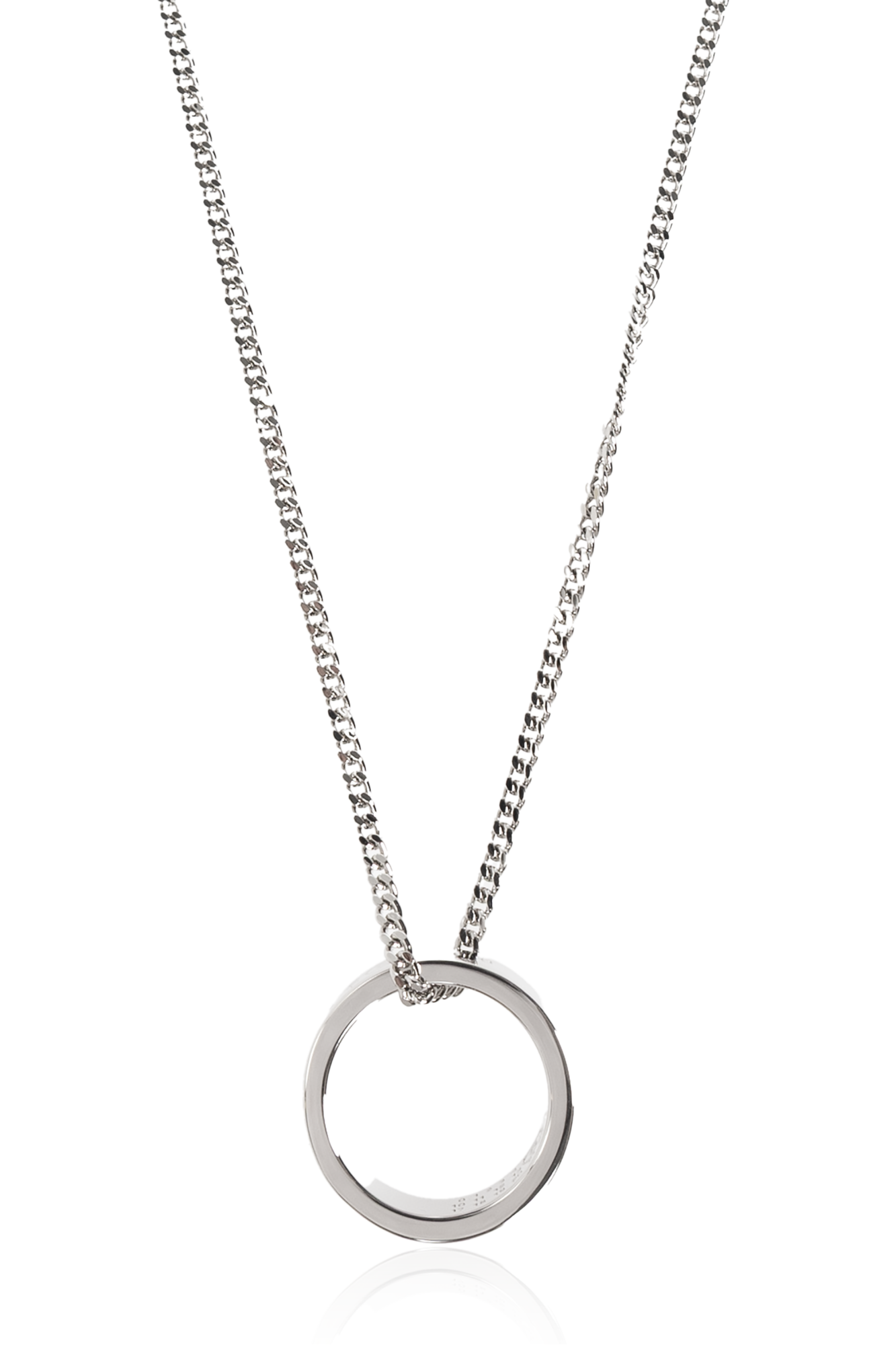 MM6 Maison Margiela Naszyjnik Z Zawieszką, Unisex, Srebrny
