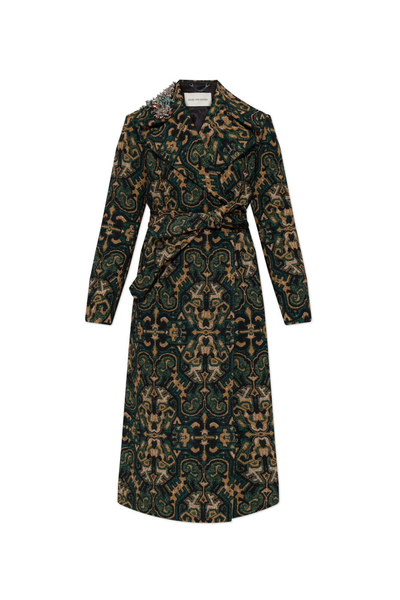 Dries Van Noten Płaszcz `Rafaella`, Kobiety, Zielony