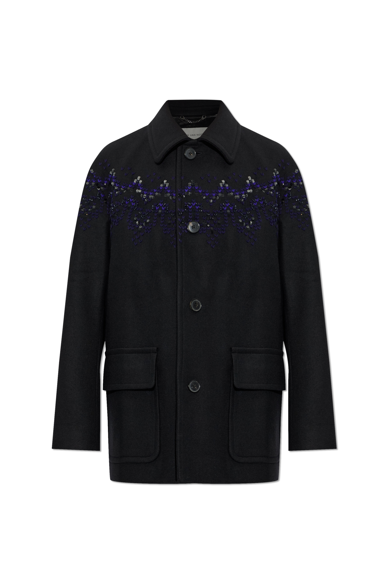 Dries Van Noten Płaszcz ‘Randale’, Mężczyźni, Czarny