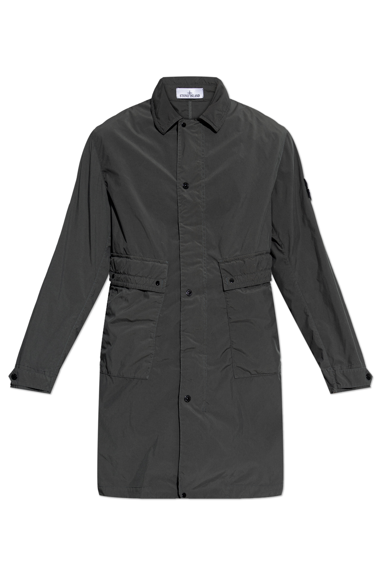 Stone Island Parka Z Kieszeniami, Mężczyźni, Zielony